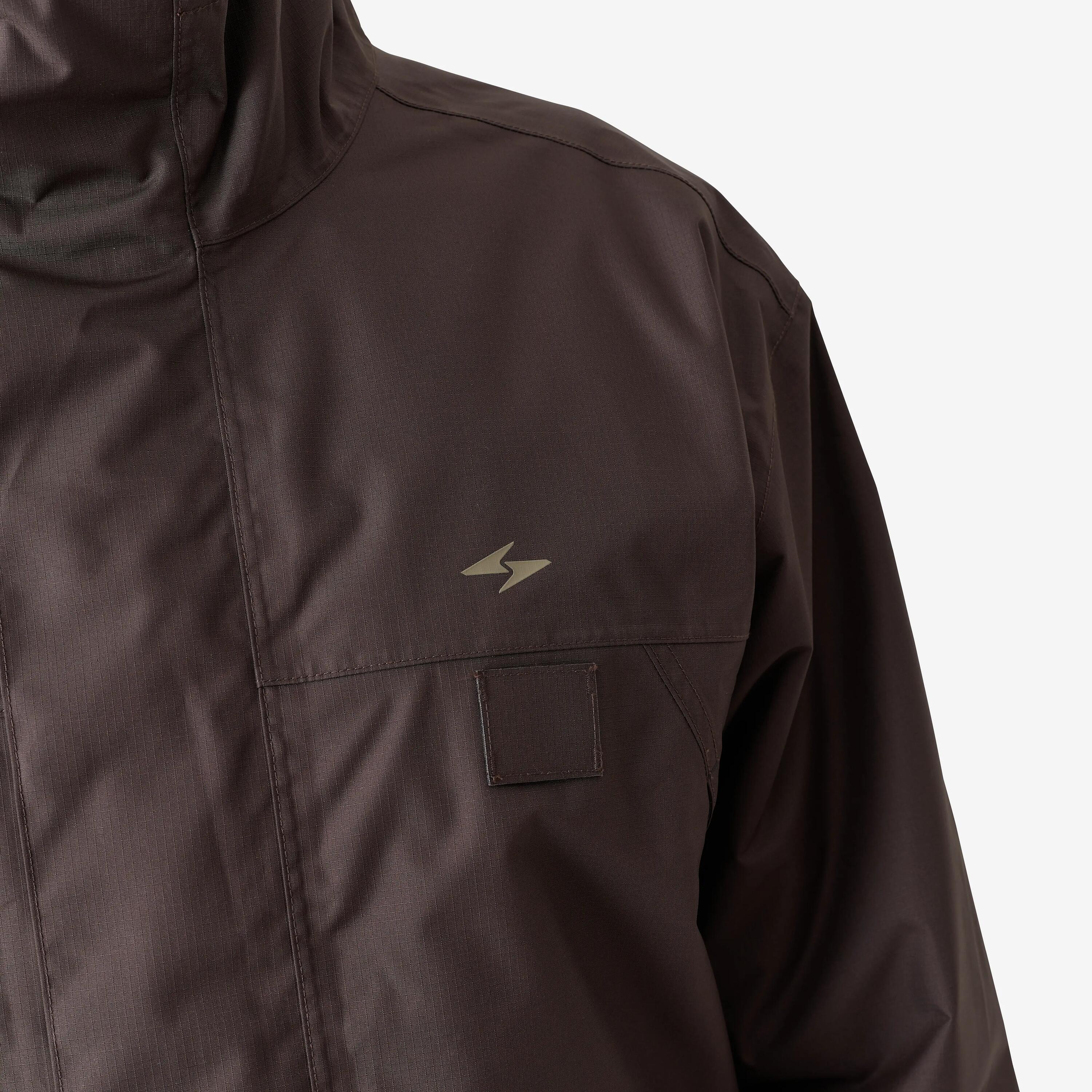 Manteau long chasse imperméable 500 marron cacao 6/8