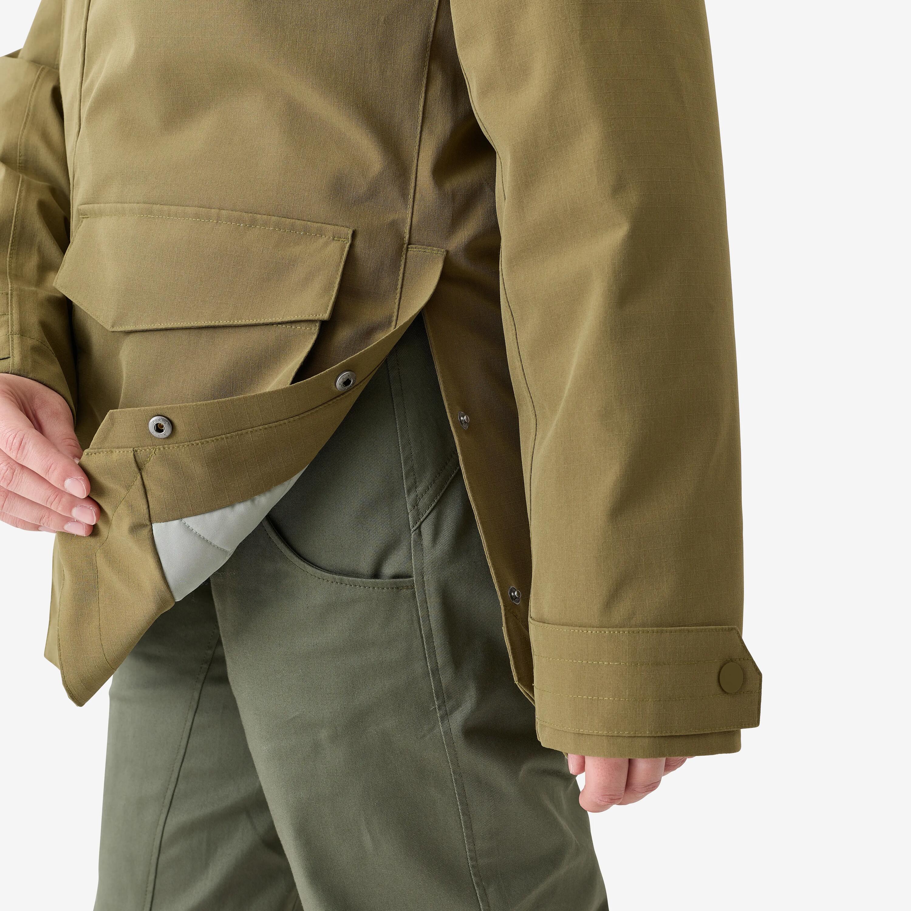 Warme, wasserdichte Jacke 500 für Damen, olivgrün 4/10