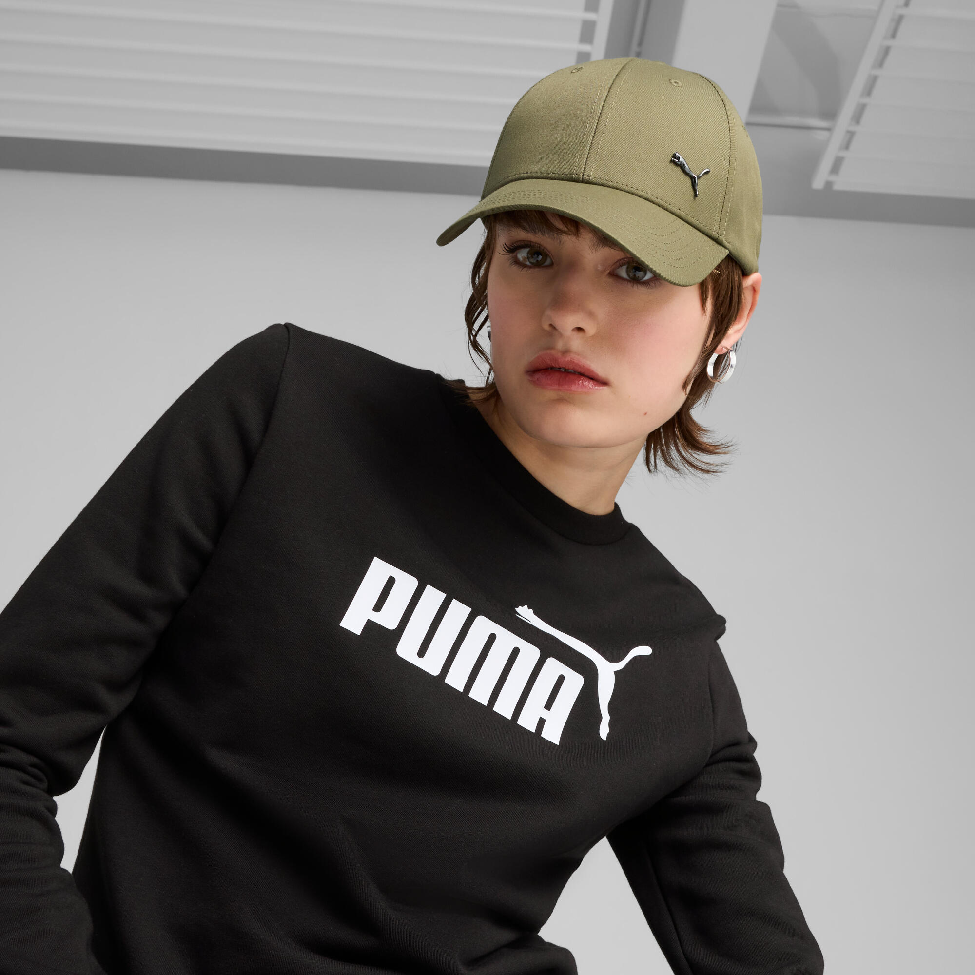 Essentials Metal PUMA Cat Baseball Cap - Olive