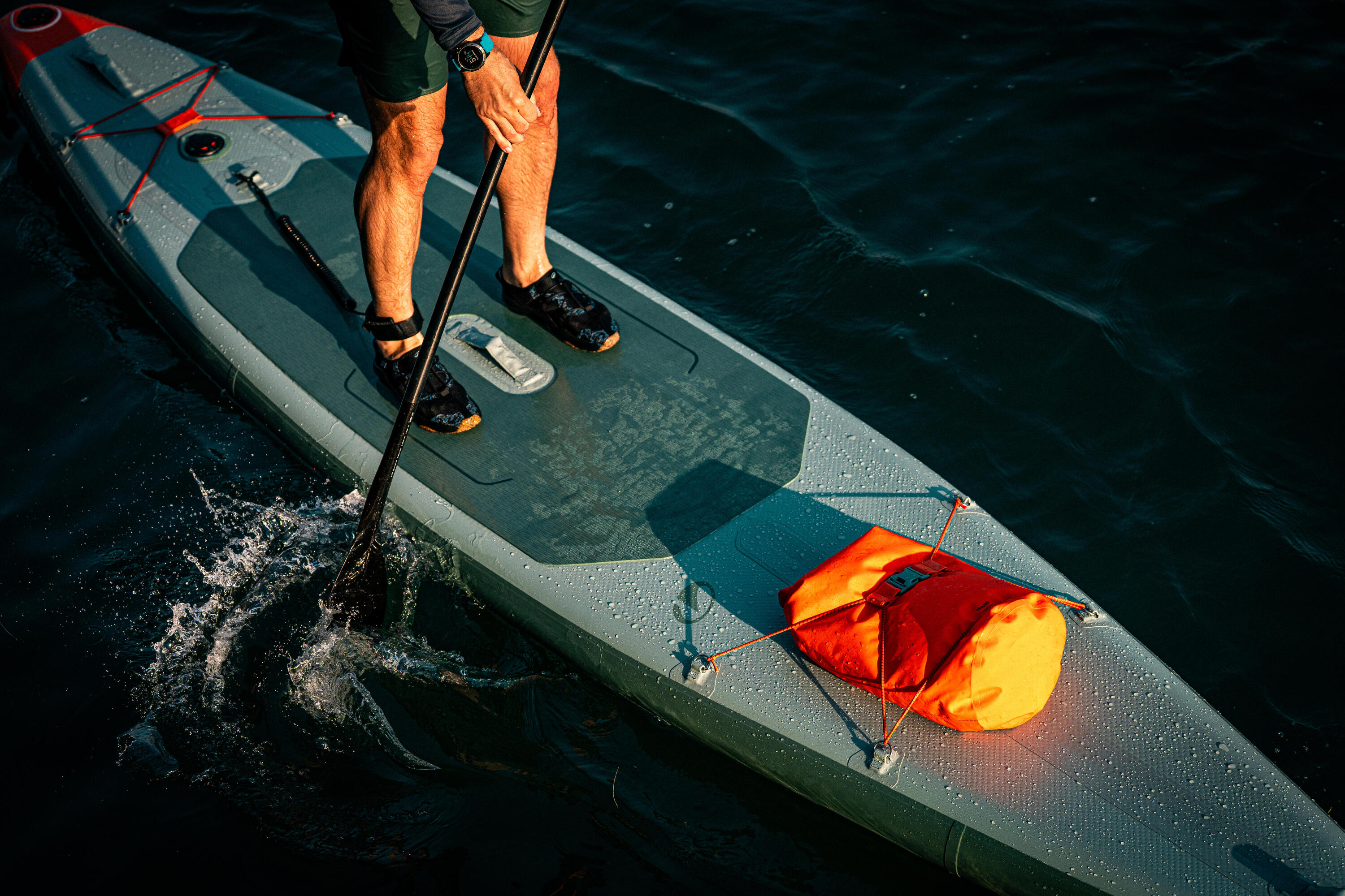 Pagaie de stand up paddle 900 carbone en 2 parties -165-205cm 15/18