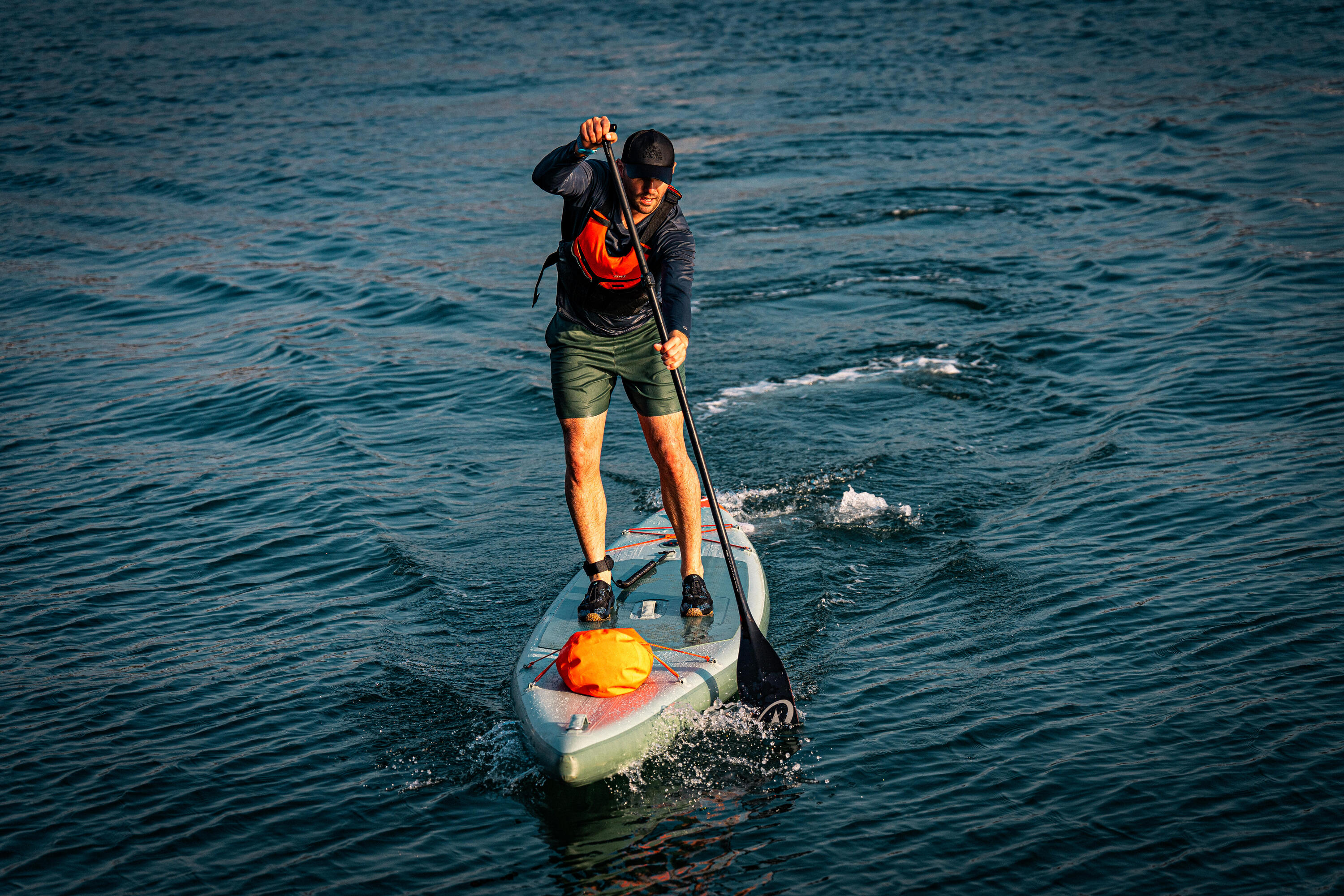 Pagaie de stand up paddle 900 carbone en 2 parties -165-205cm 17/18