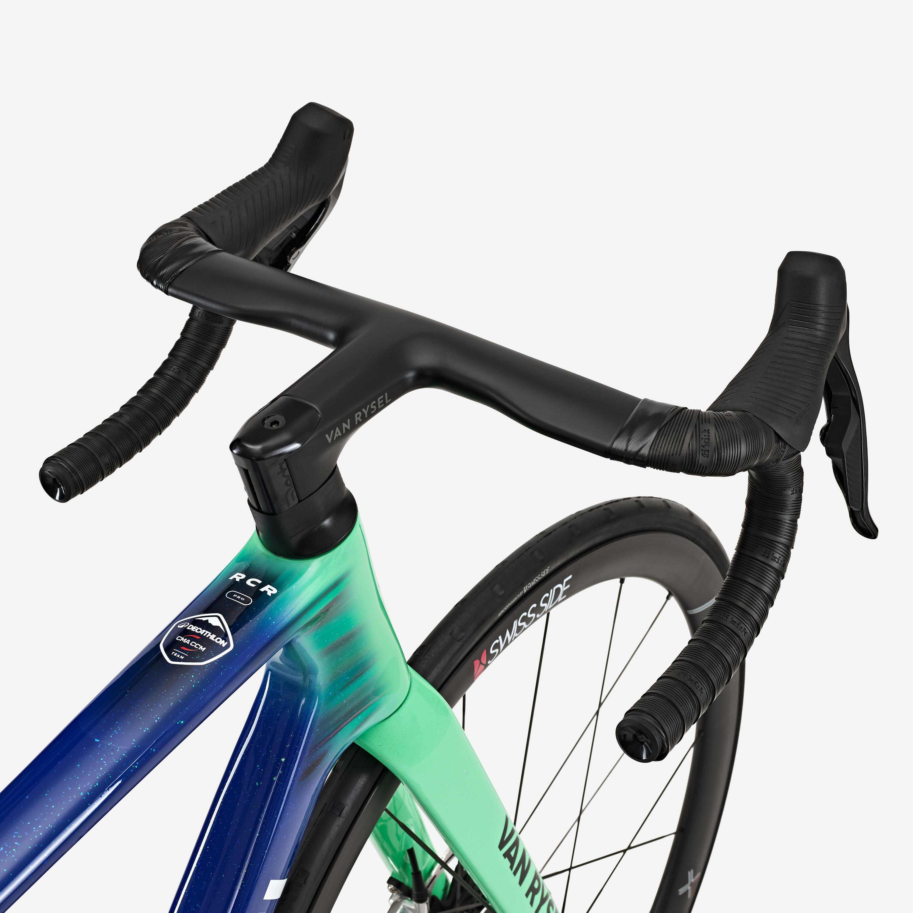 Silniční kolo RCR-R Pro SRAM Red AXS 2×12 se snímačem výkonu Decathlon CMA CGM 7/16