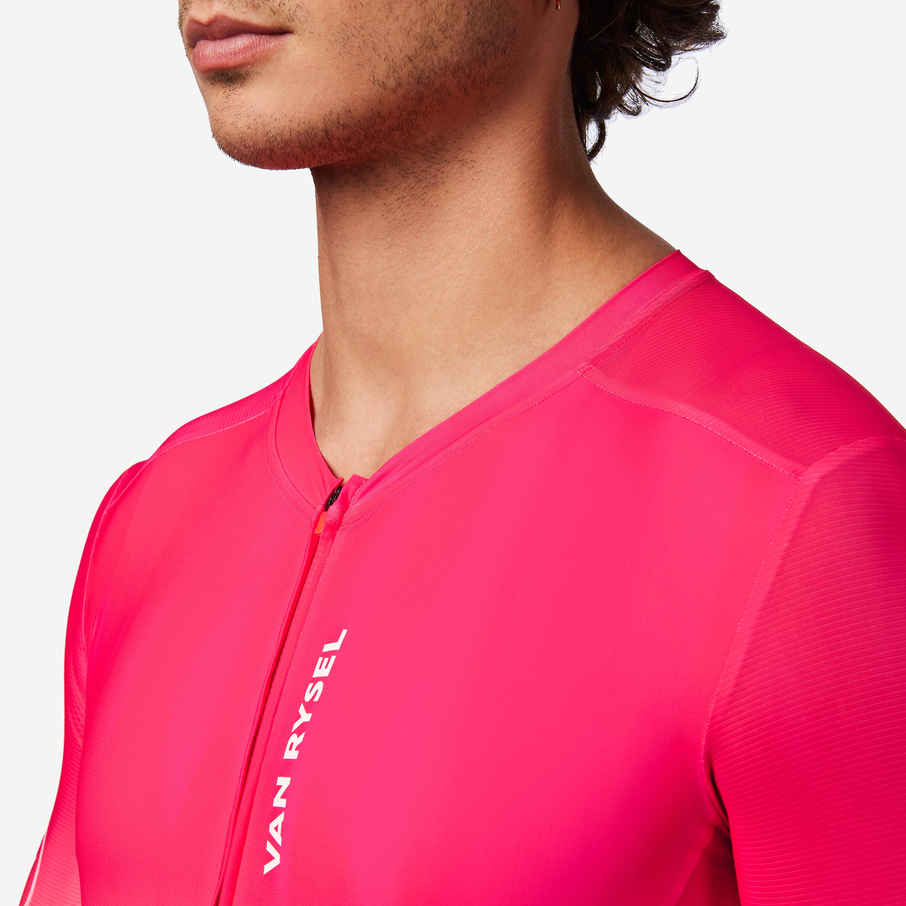 Maglia ciclismo Van Rysel unisex RACER 2 rosa 7/15
