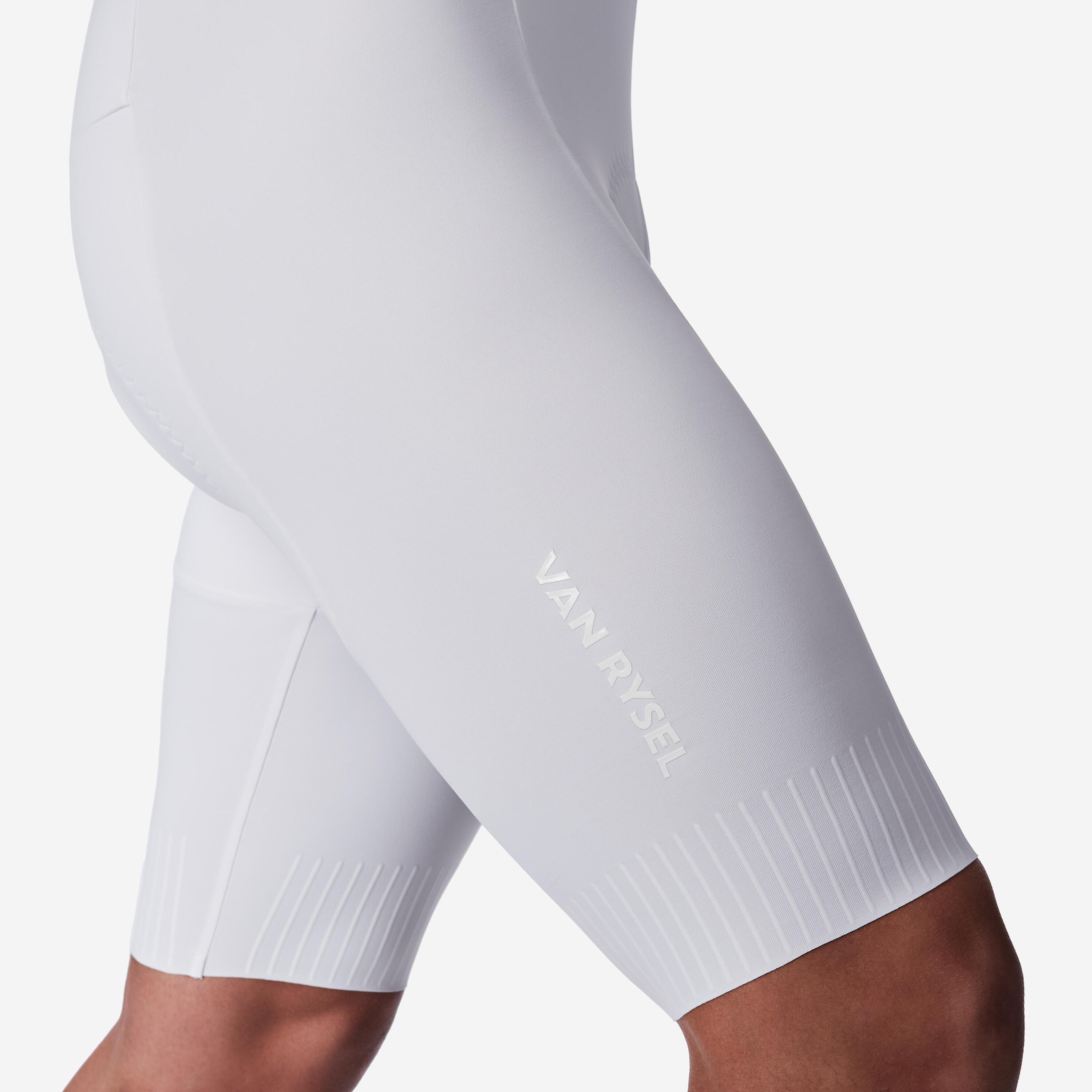 Culotte Ciclismo Carretera RCR-R 5 Hombre Blanco LTD 4/10
