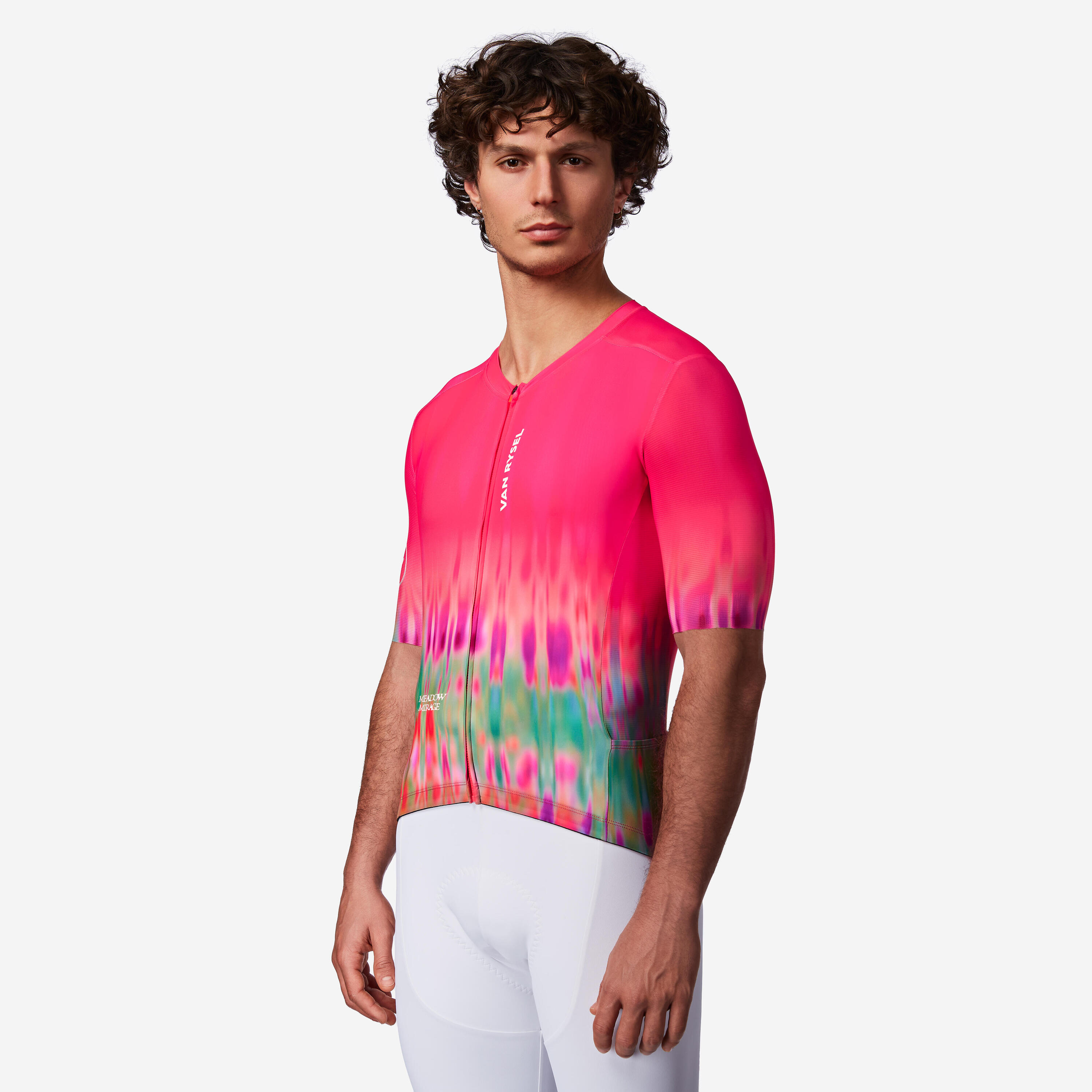 Maglia ciclismo Van Rysel unisex RACER 2 rosa 11/15