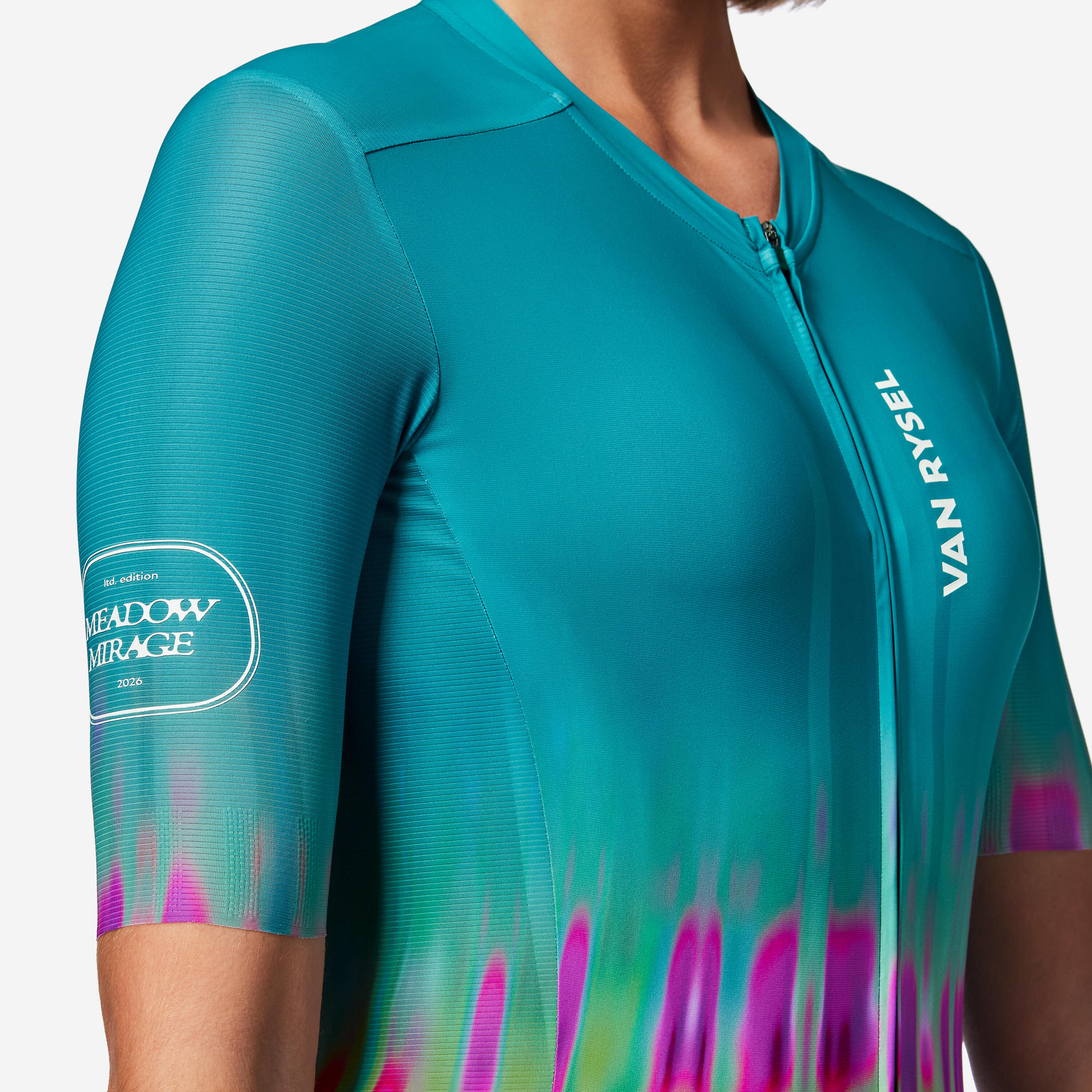 Maillot de vélo de route très ajusté unisexe - RCR-R 2 LTD Meadow Mirage 8/16