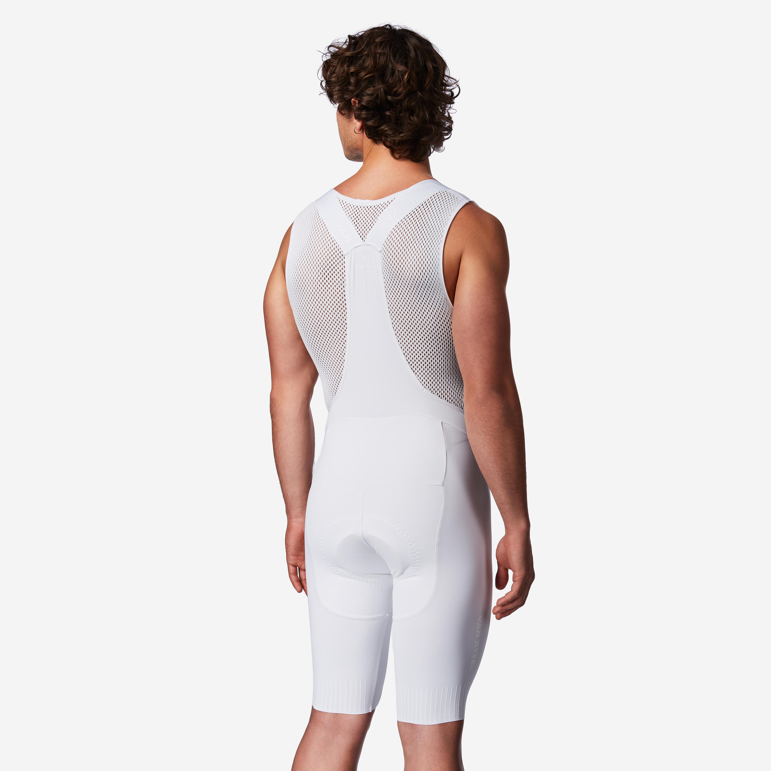 Culotte Ciclismo Carretera RCR-R 5 Hombre Blanco LTD 2/10