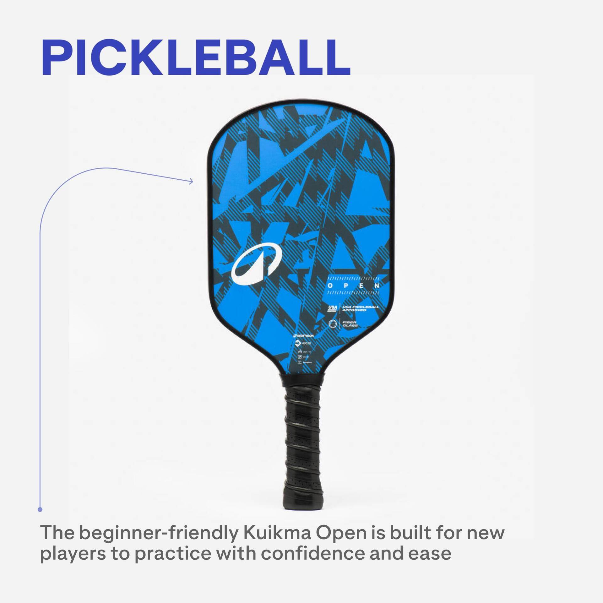 Kilkee Rackets Pickleball Racket Open - Blue