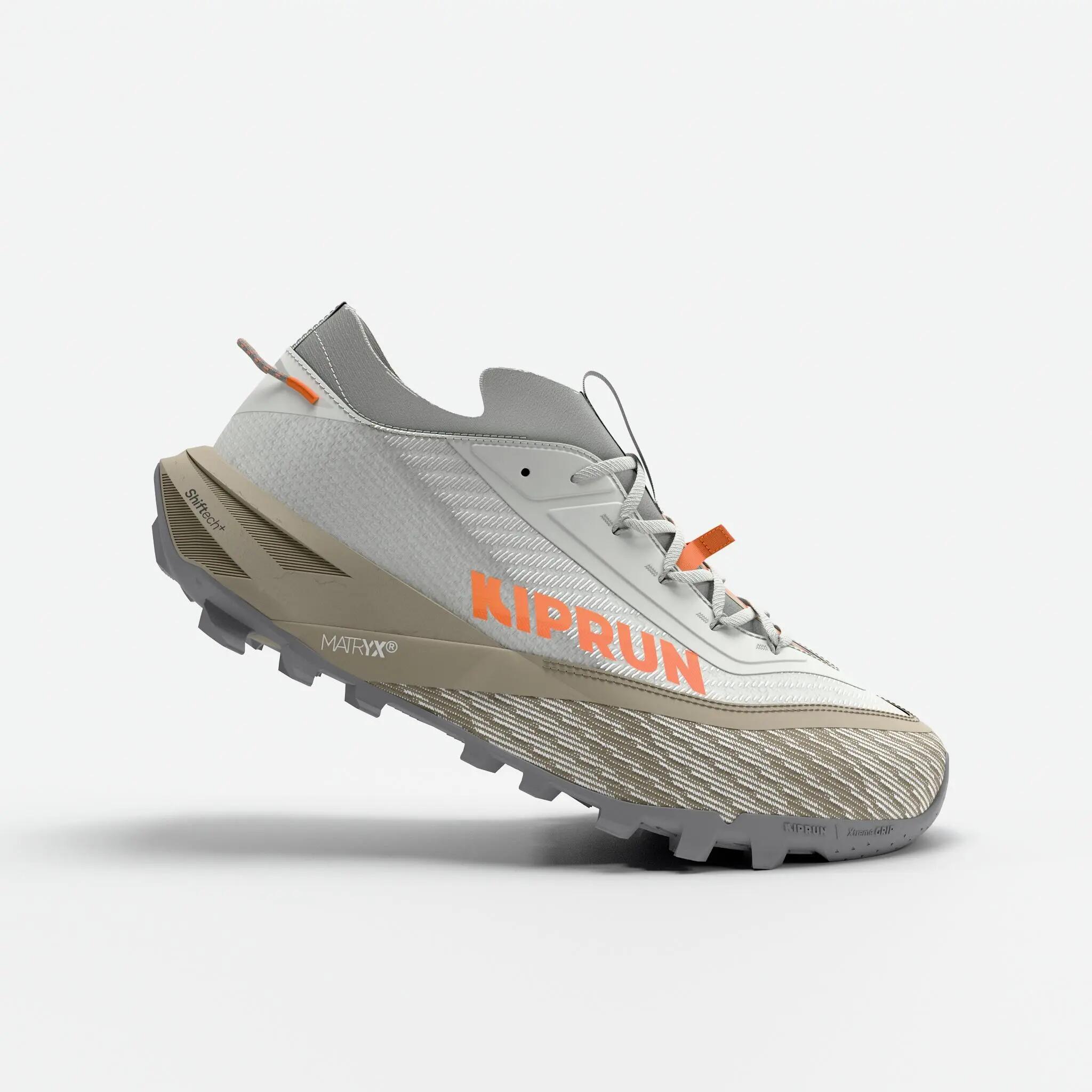 Zapatillas trail running Kiprun Kipclimb Max Mujer - Gris 3/8