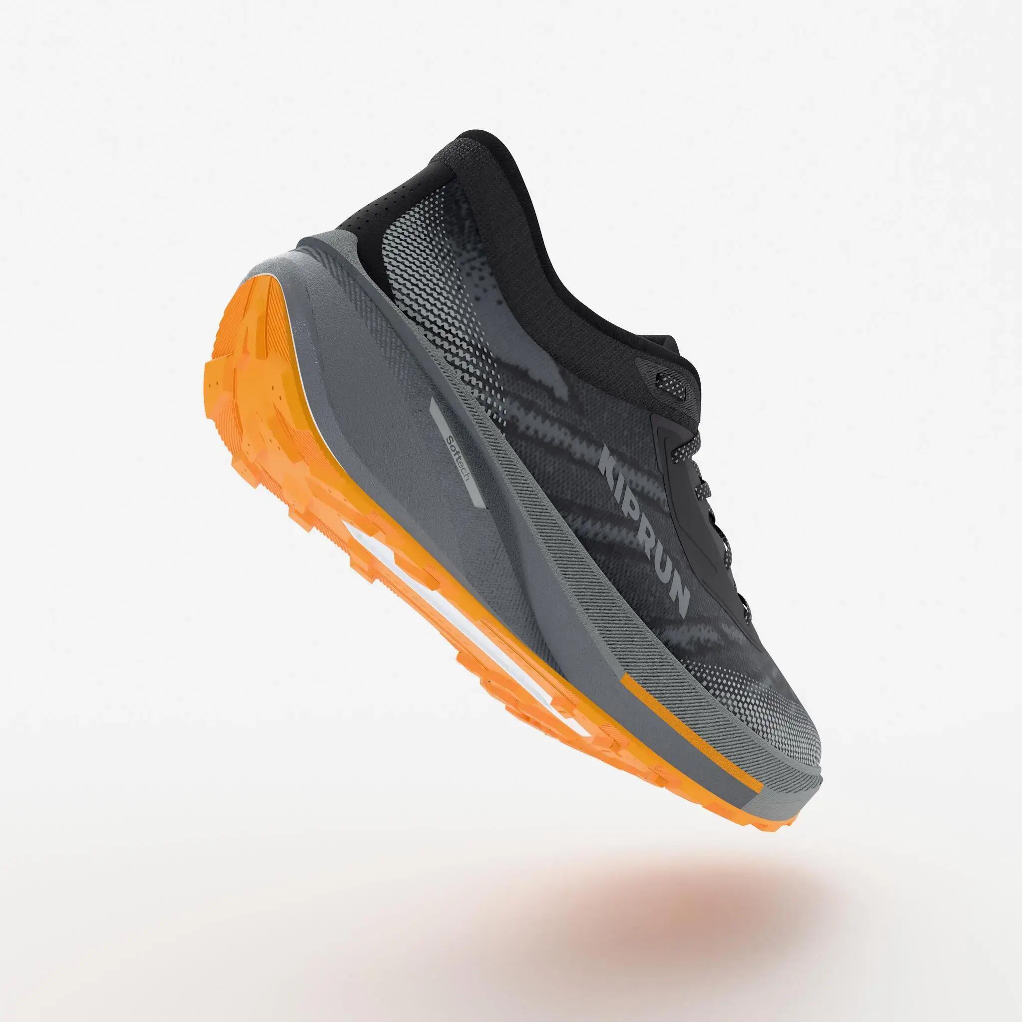 Kiprun Kipcore Gravel Men's road and trail running shoes - black/grey -  3