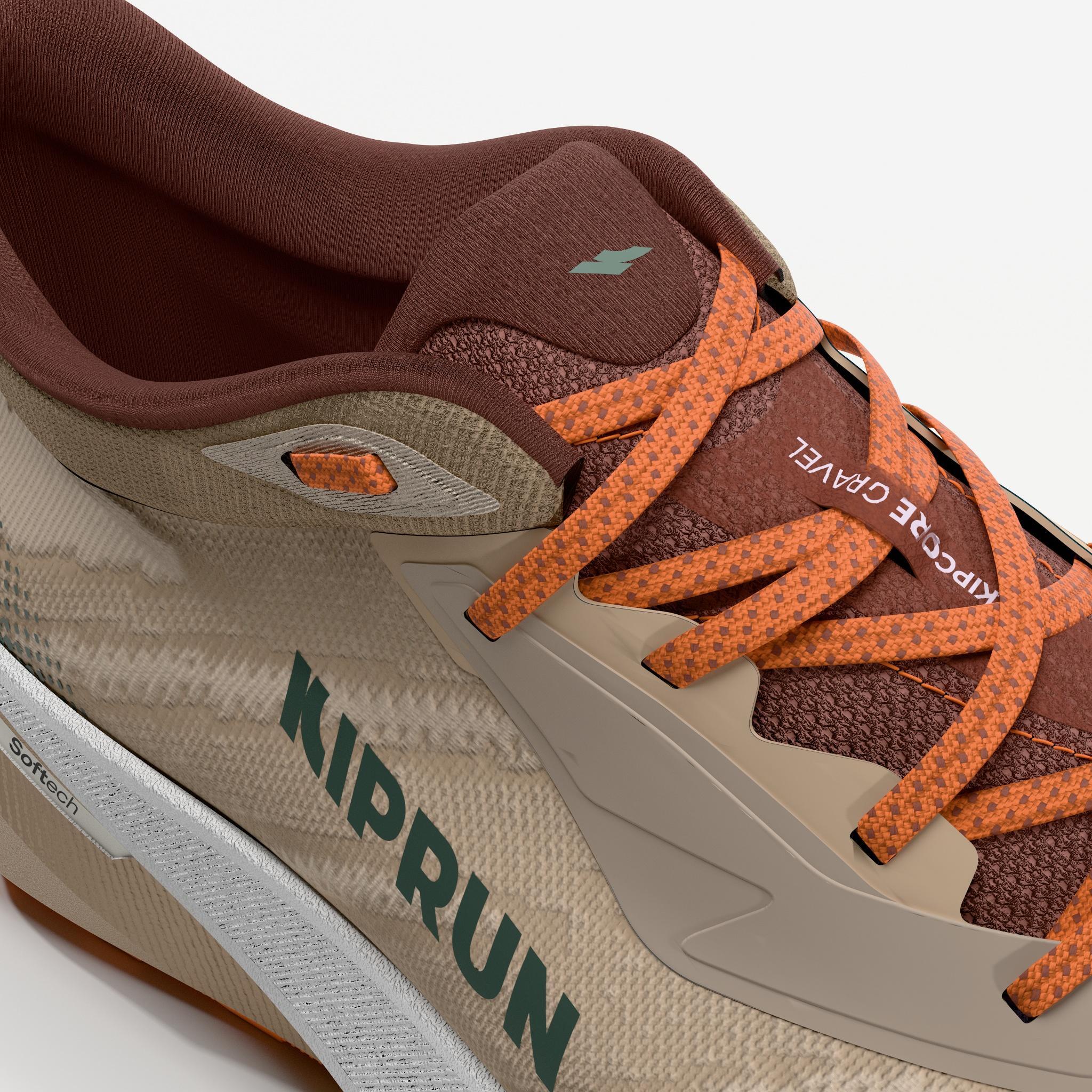 Scarpe running uomo KIPCORE GRAVEL beige-arancione 7/7