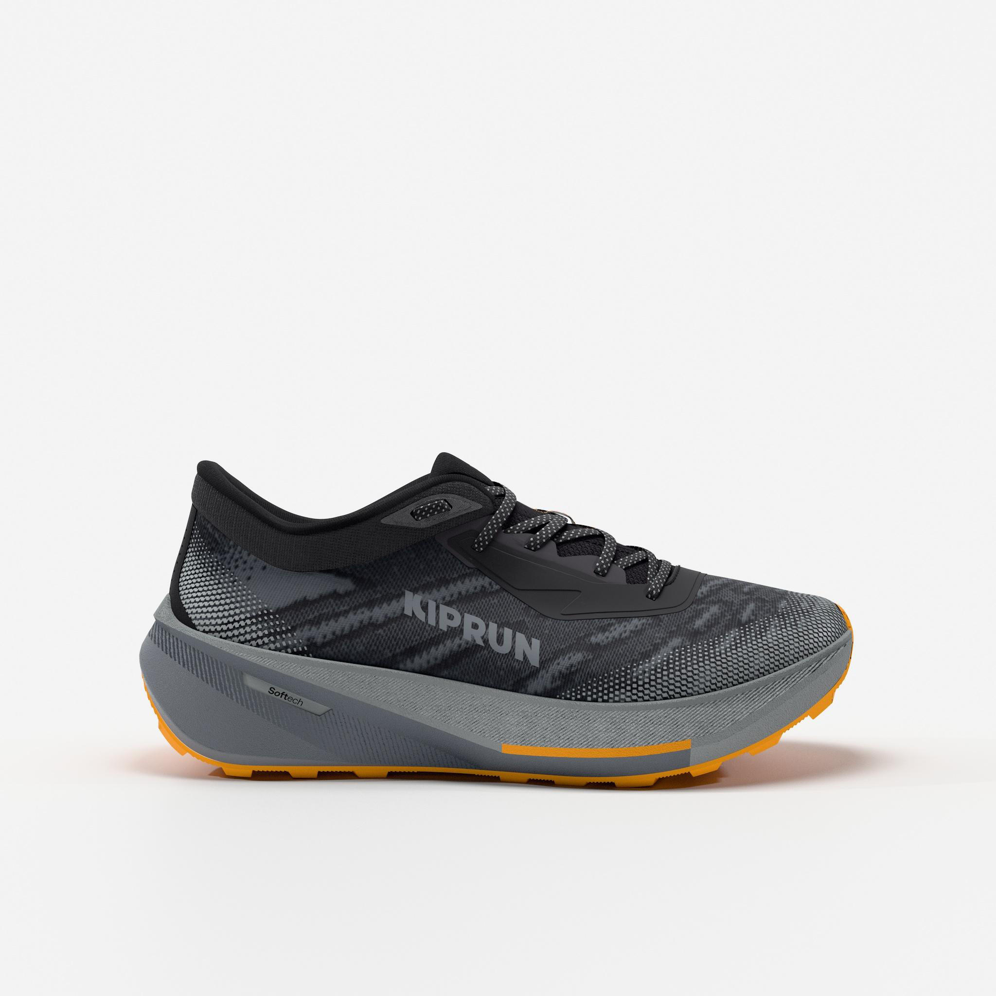 Kiprun Kipcore Gravel Men's road and trail running shoes - black/grey