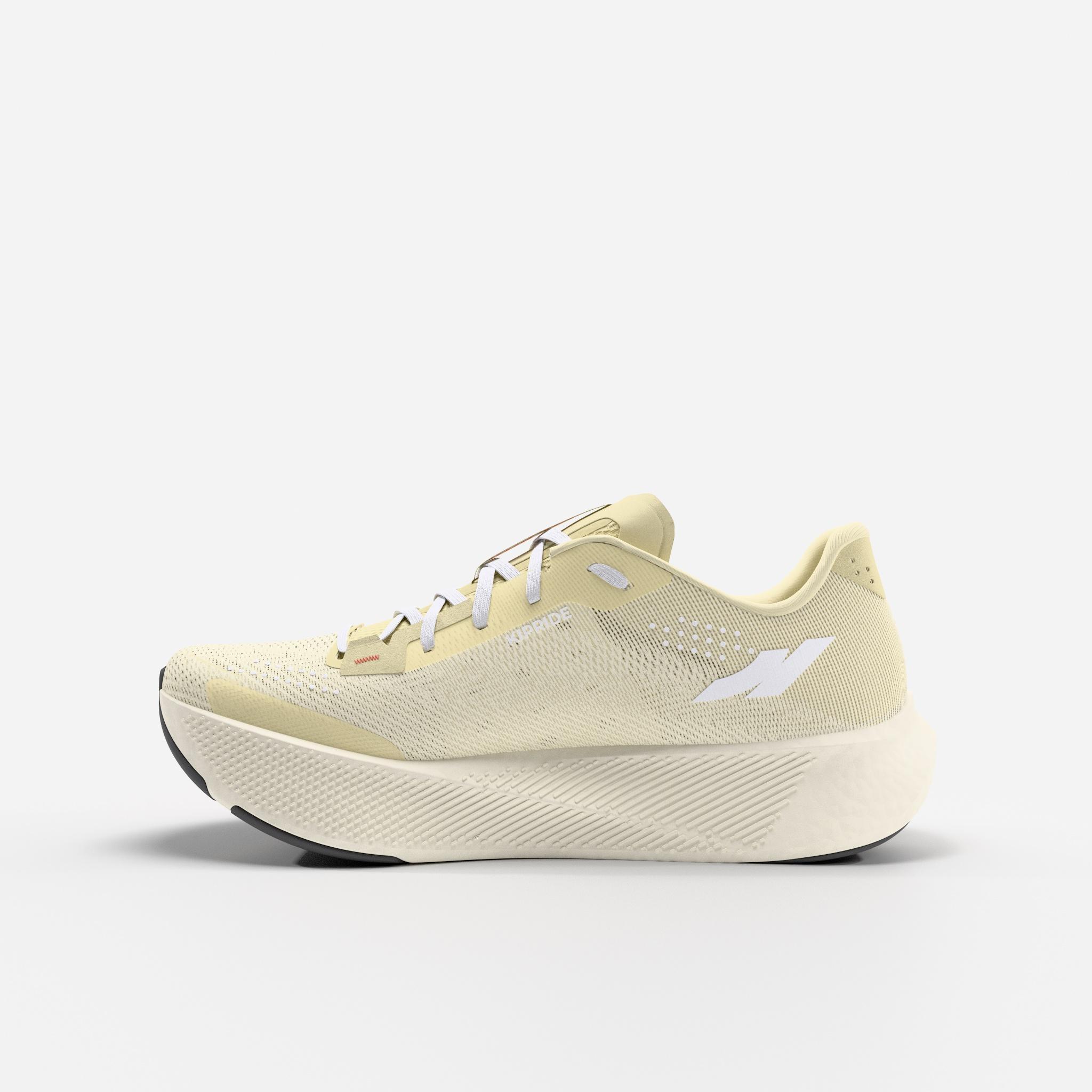 Chaussures running route femme, Kiprun Kipride Jaune 4/7