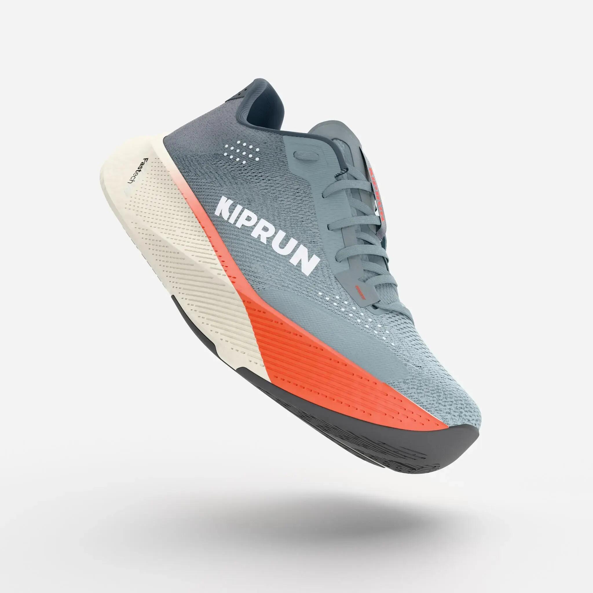 Men's road running shoes, Kiprun Kipride blue and orange -  2