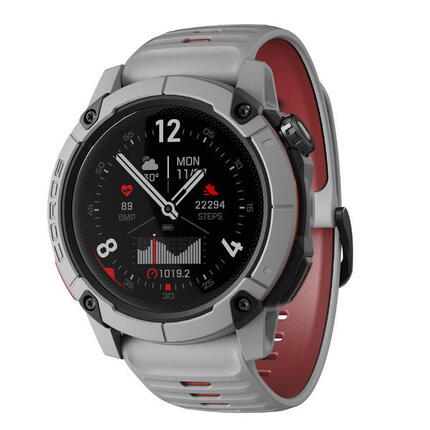 Montre GPS NOMAD Activités Outdoor et Pêche Gris clair