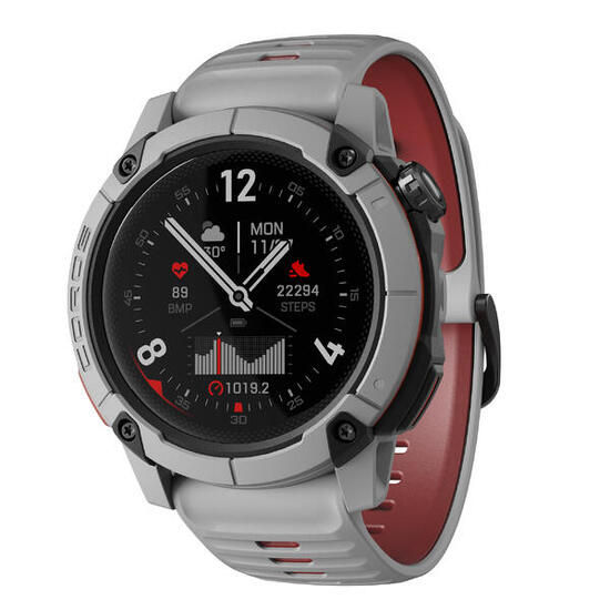 Montre GPS NOMAD Activités Outdoor et Pêche Gris clair