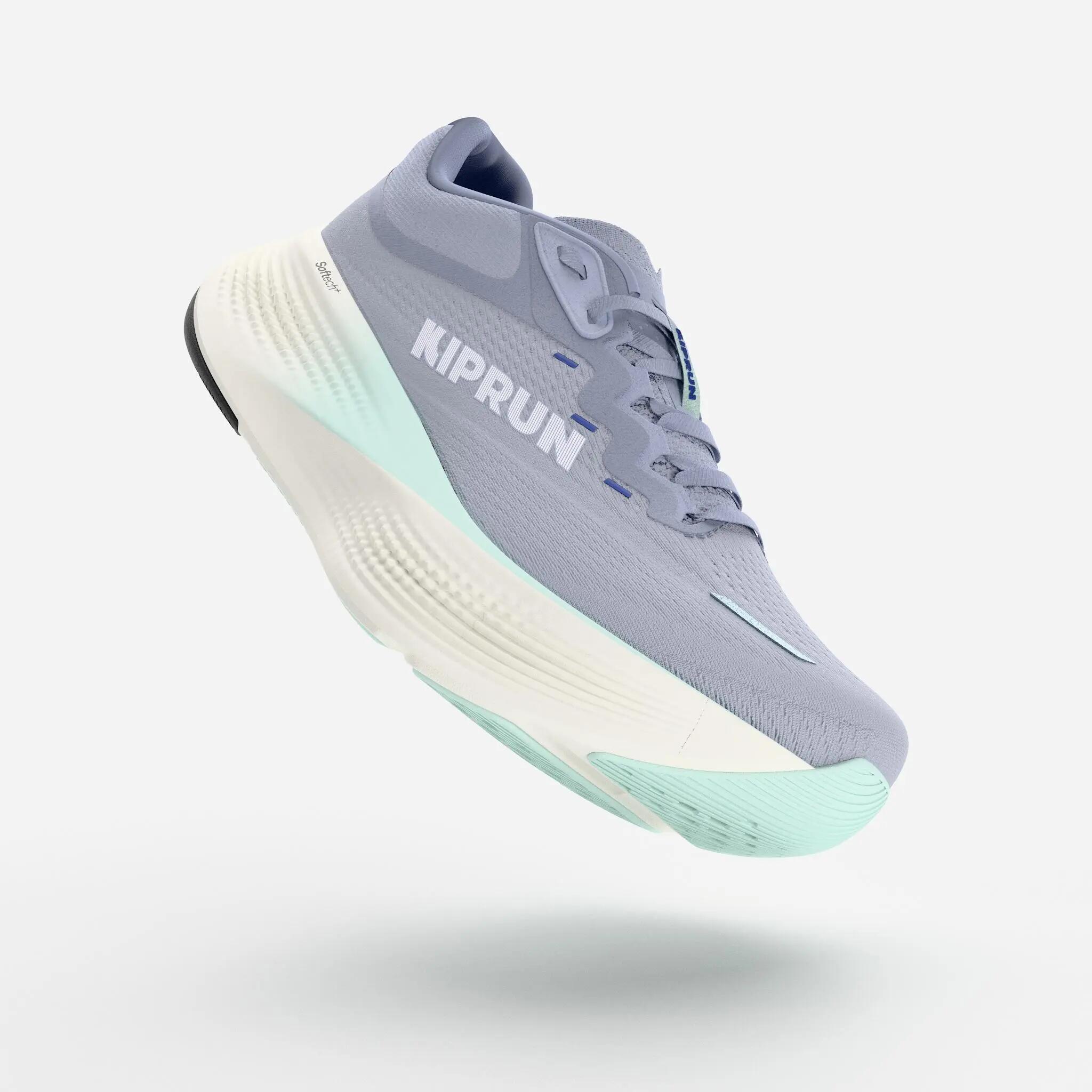 Women Road Running Max Cushion Shoes, Kiprun Kipride Max - Powder Blue -  2