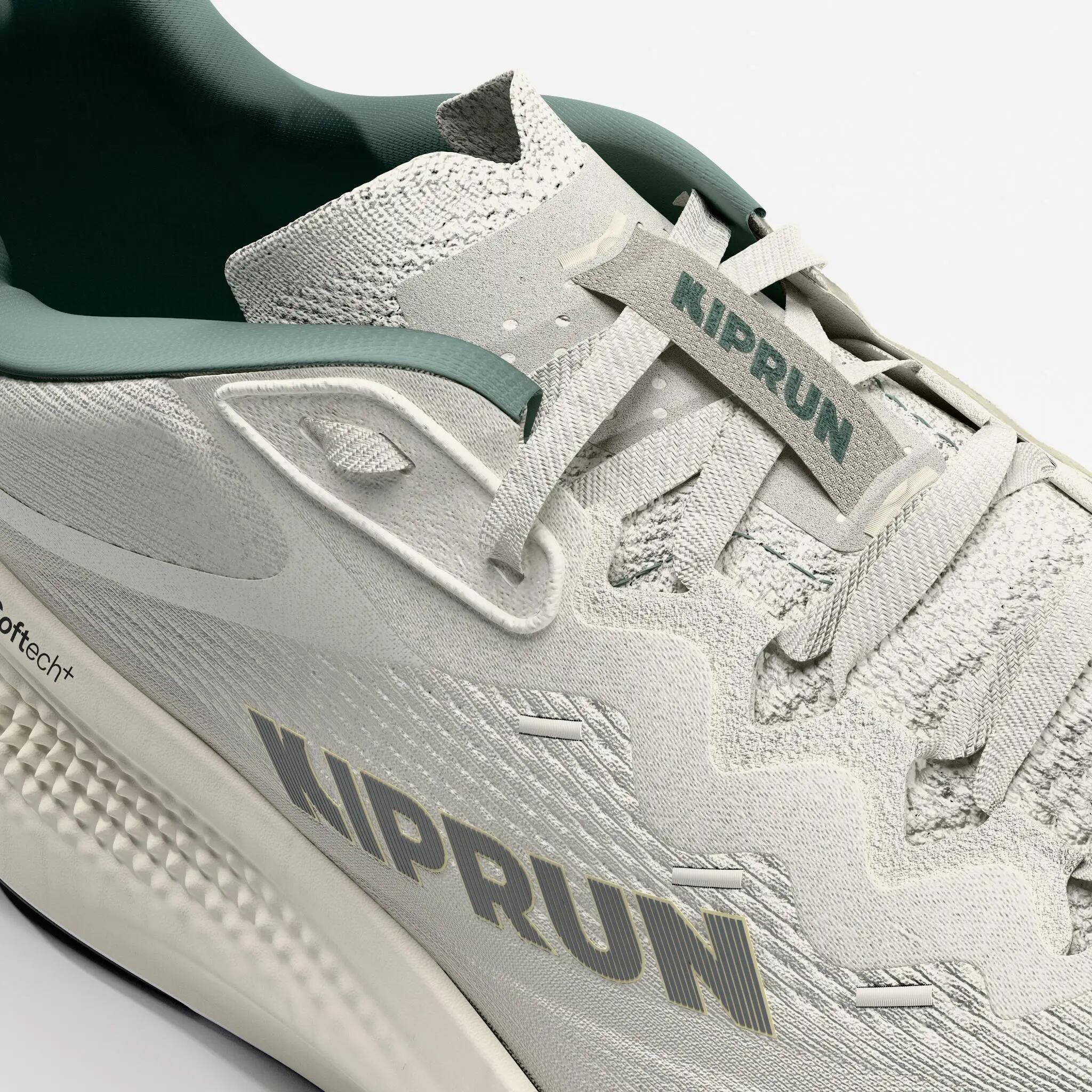 Chaussures de running route homme, Kiprun Kipride Max Blanc Vert 8/11