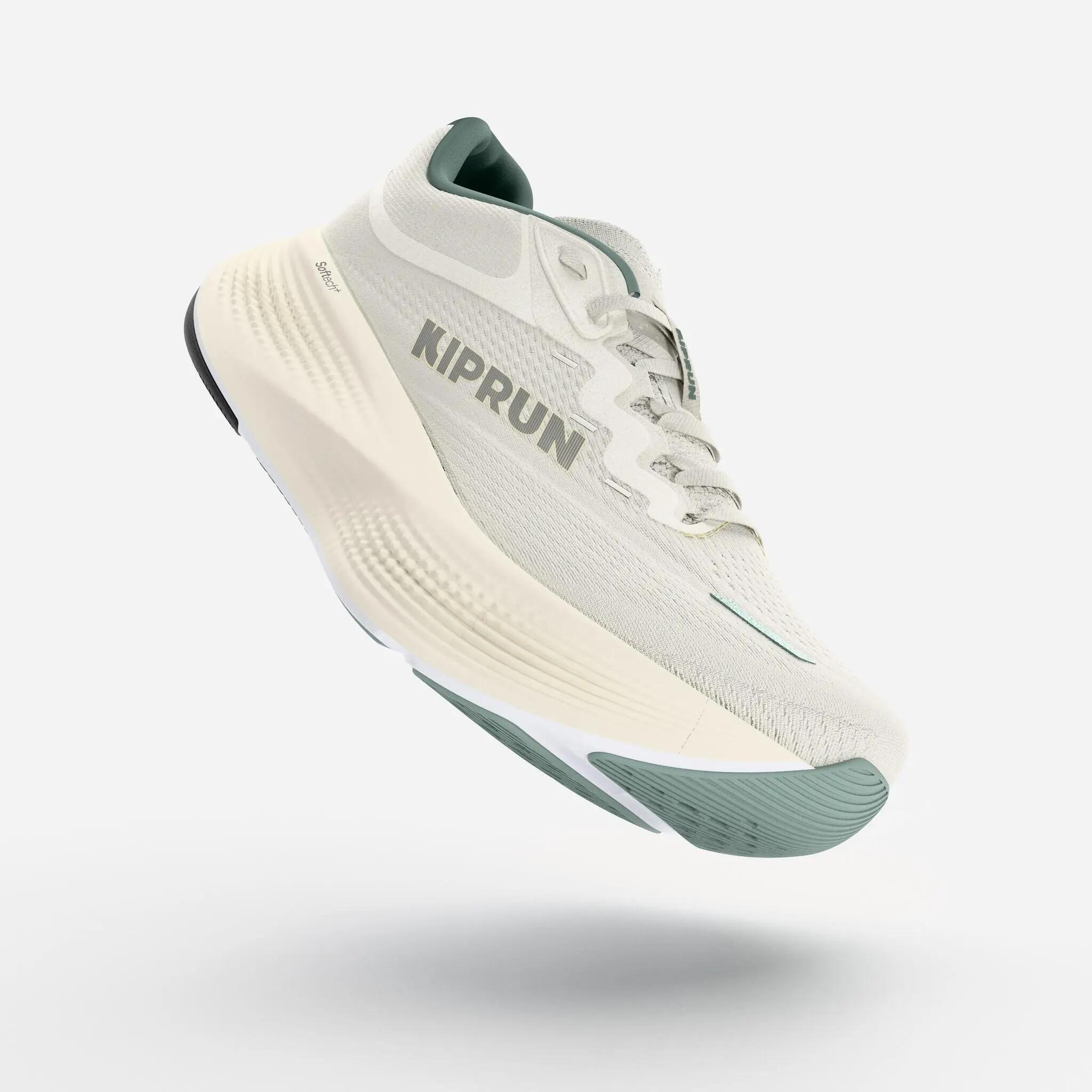 Chaussures de running route homme, Kiprun Kipride Max Blanc Vert 5/11
