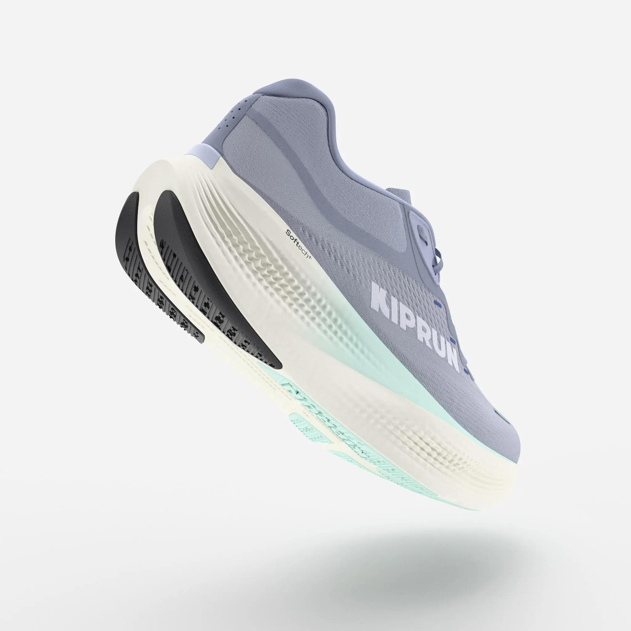 Women Road Running Max Cushion Shoes, Kiprun Kipride Max - Powder Blue -  3