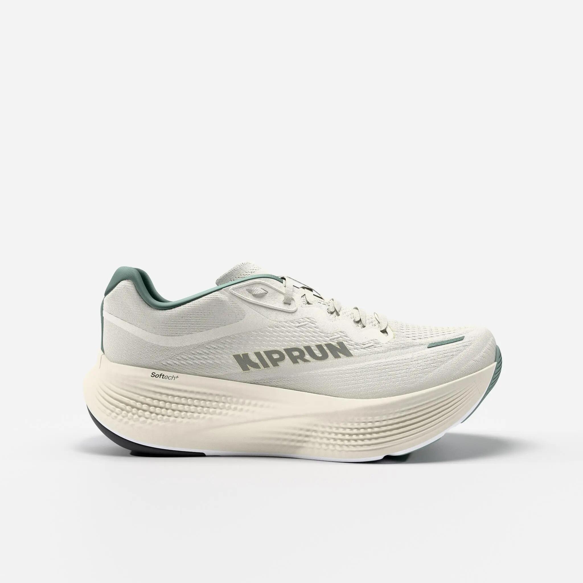 Chaussures de running route homme, Kiprun Kipride Max Blanc Vert 3/11