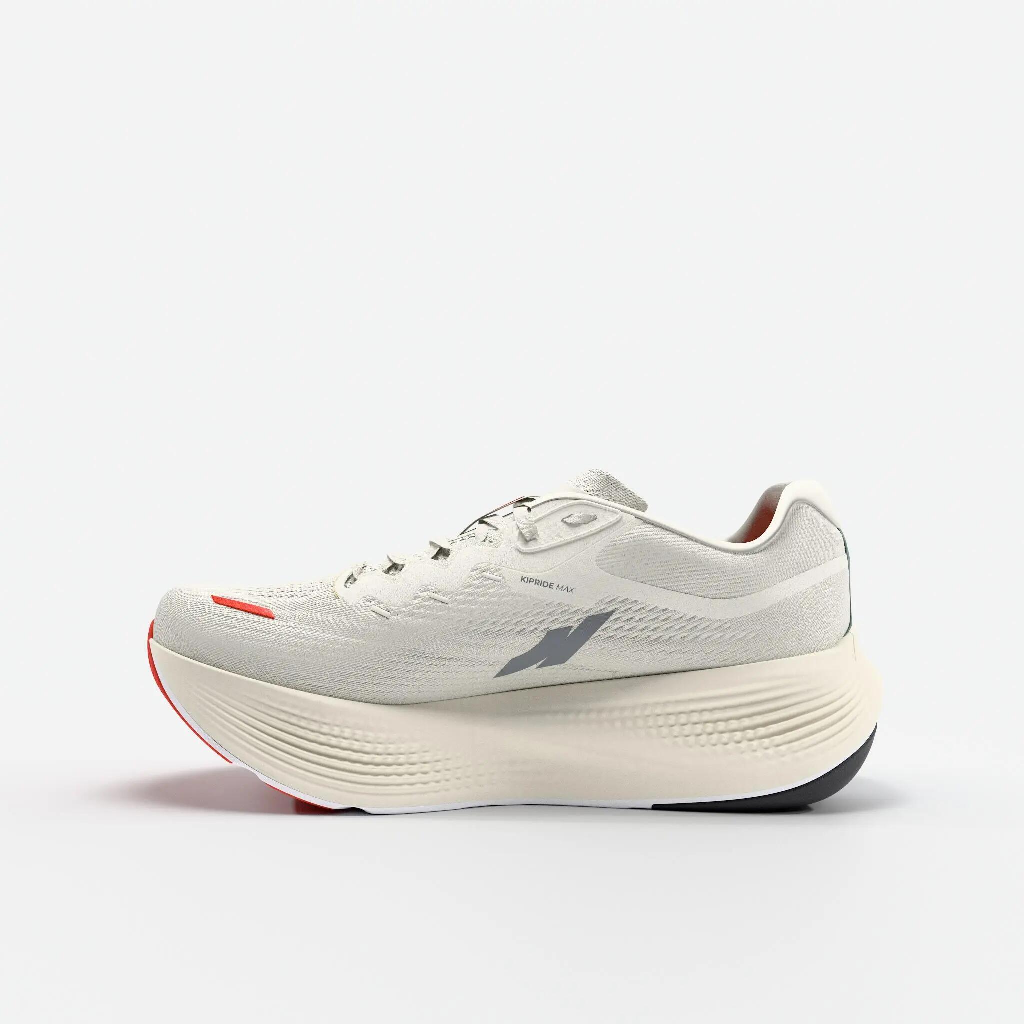 Sabatilles de running home Kiprun Kipride Max blanc taronja 4/10