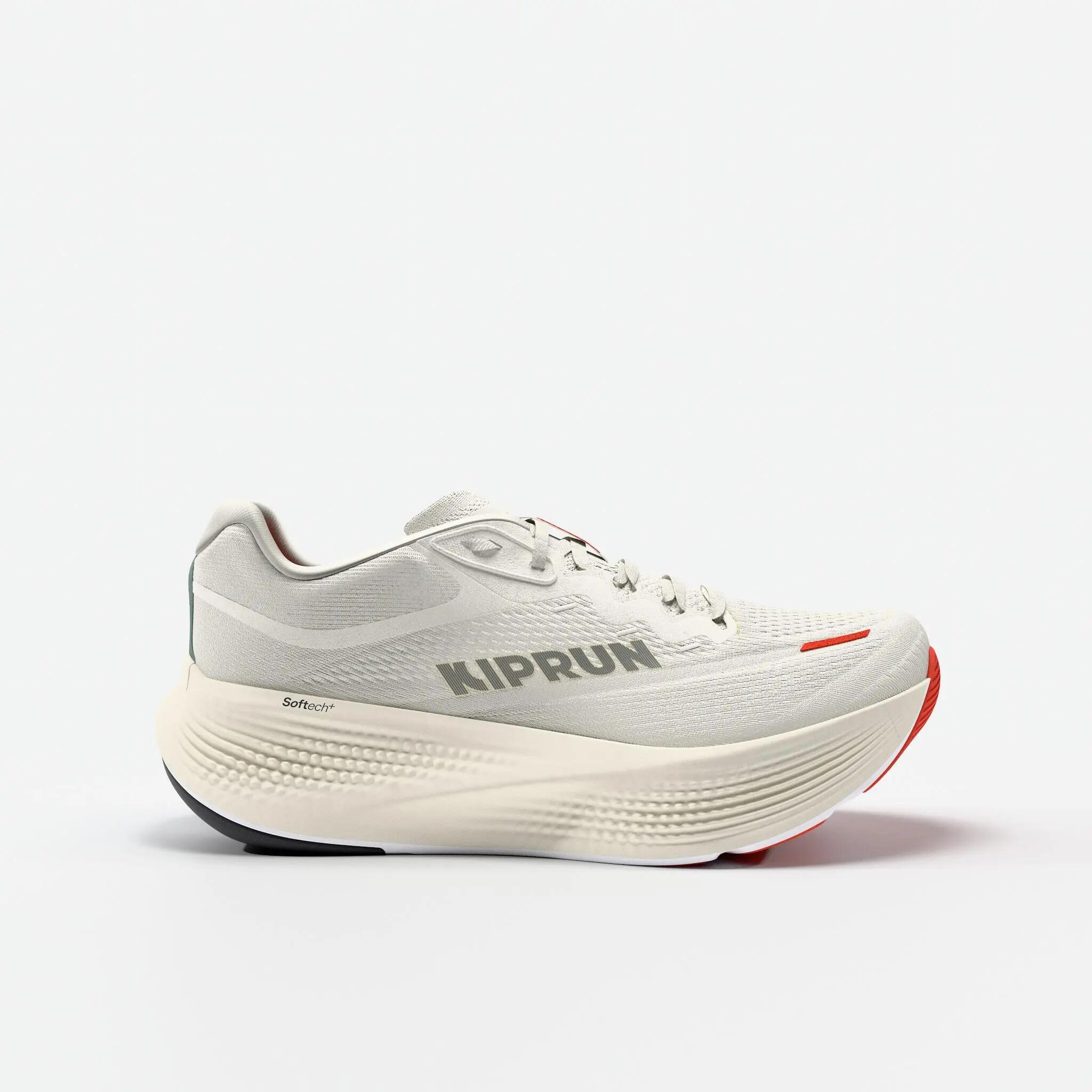 Sabatilles de running home Kiprun Kipride Max blanc taronja 3/10