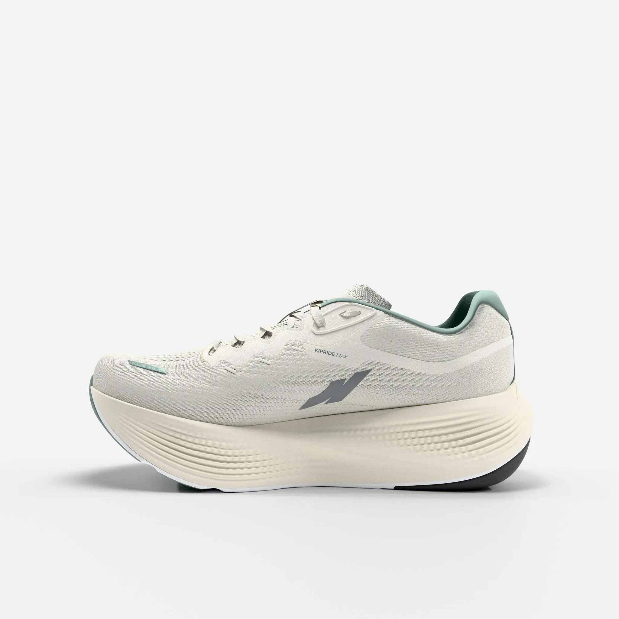 Chaussures de running route homme, Kiprun Kipride Max Blanc Vert 2/11