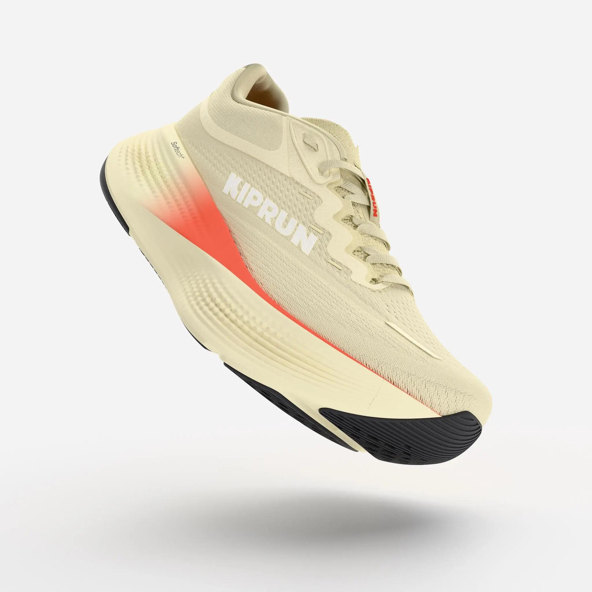 Men Road Running Max Cushion Shoes, Kiprun Kipride Max - Light Yellow -  4