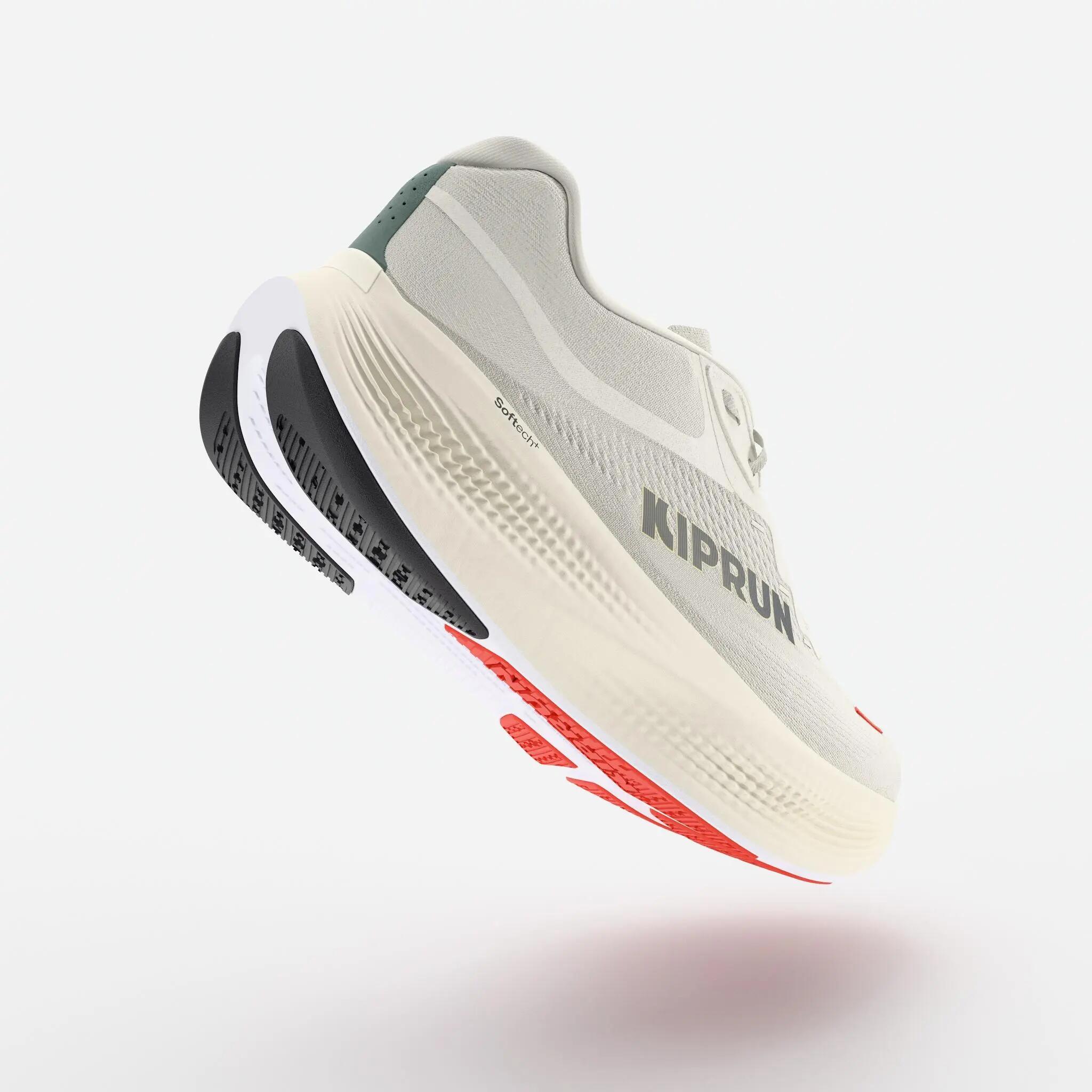 Sabatilles de running home Kiprun Kipride Max blanc taronja 5/10