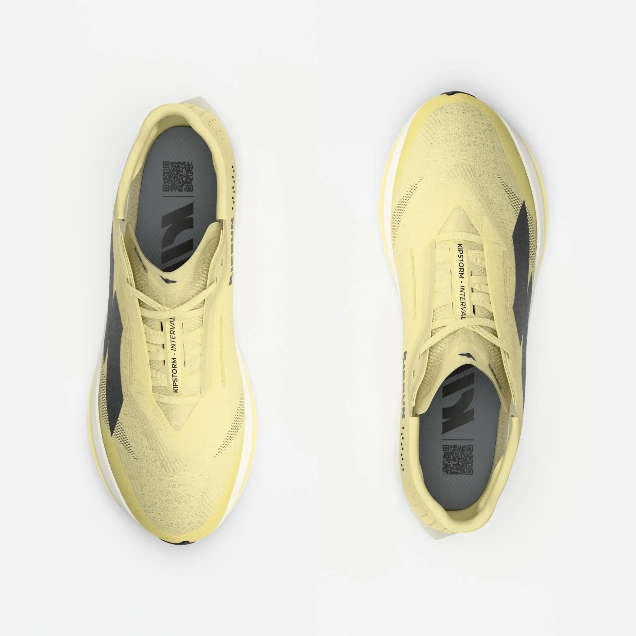 Chaussures de running Homme, Kiprun Kipstorm Interval, Jaune 5/8