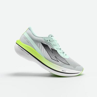 Hardloopschoenen met carbonplaat voor heren kipstorm challenger groen/geel