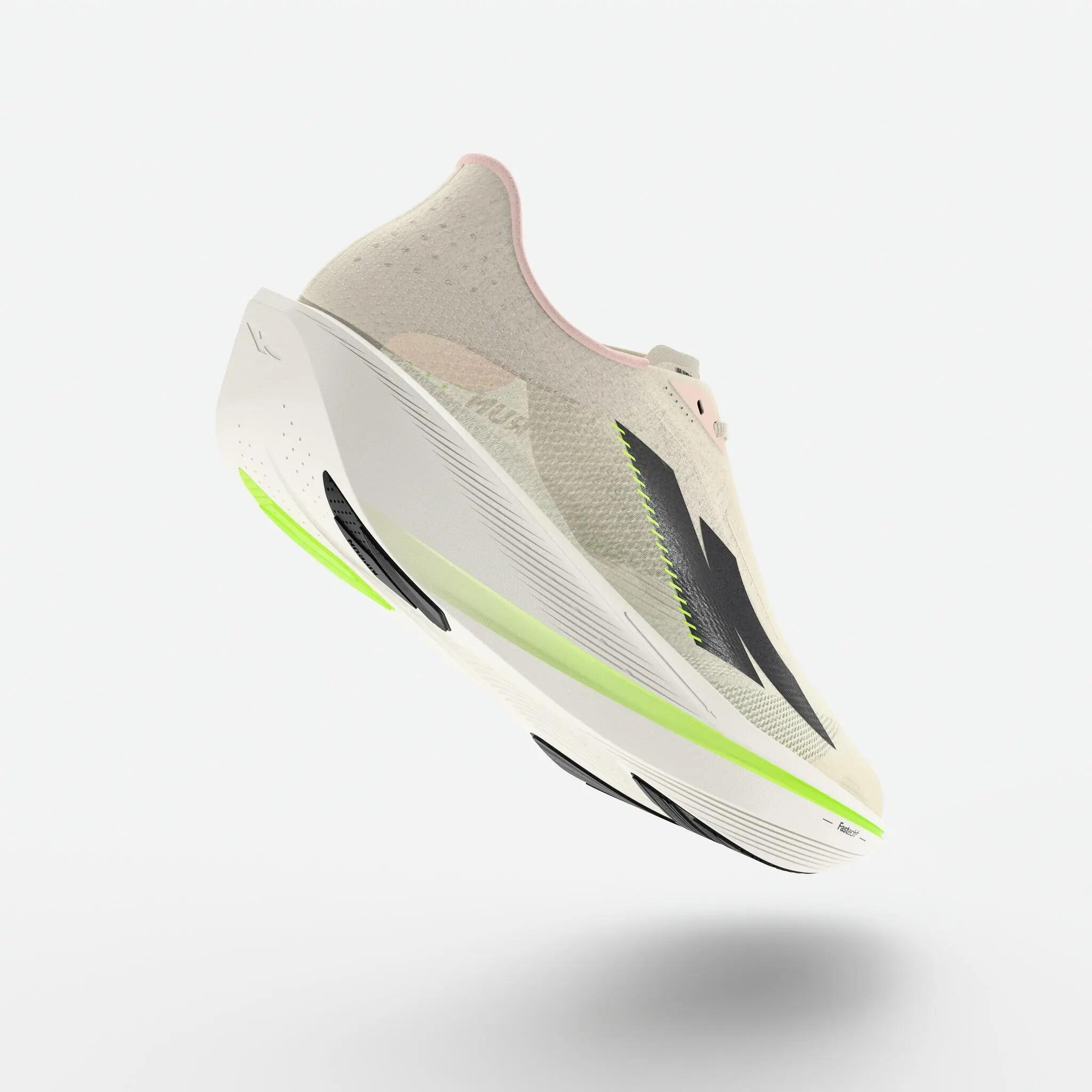 Sabatilles de running dona Kiprun Kipstorm Interval blanc 3/8