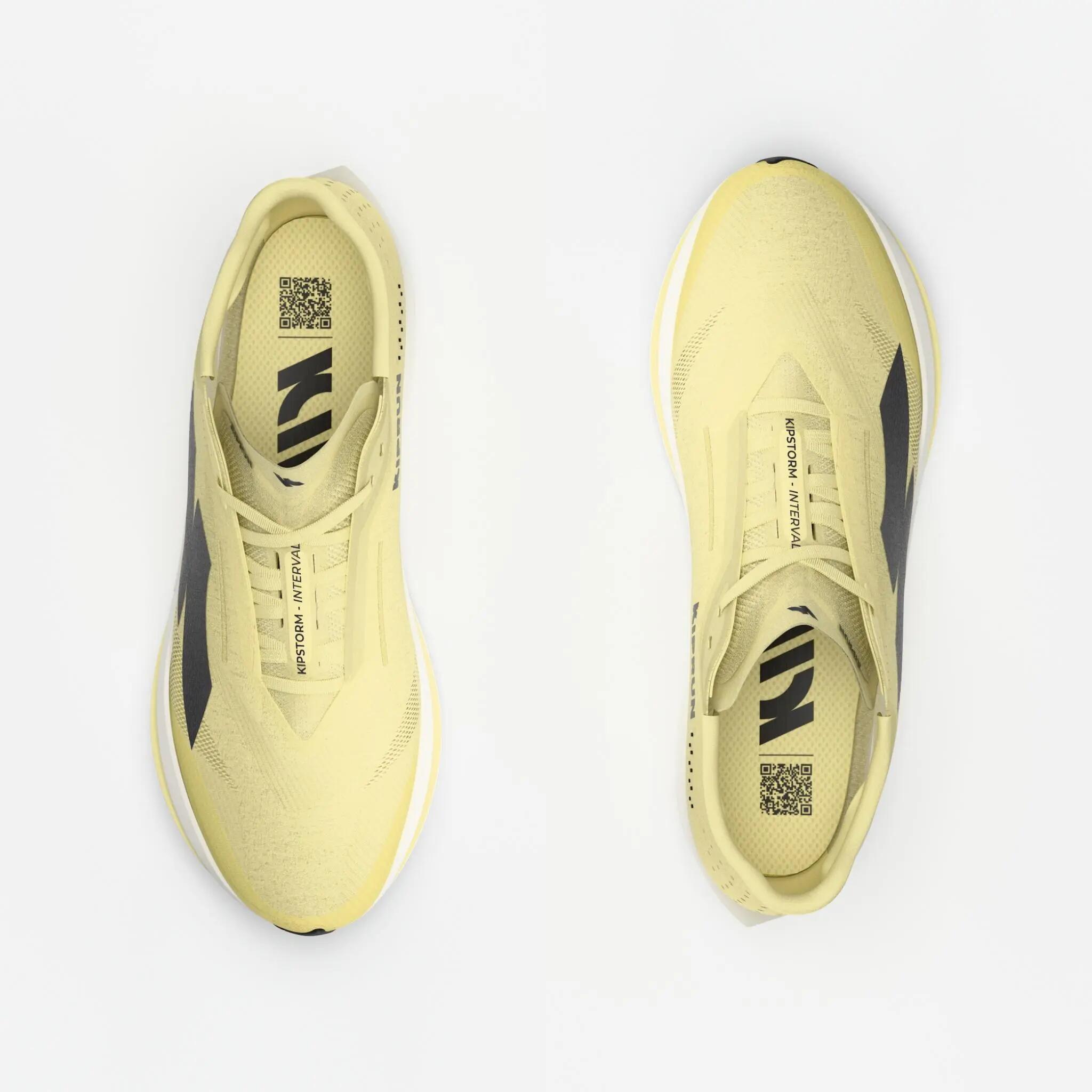 Scarpe running donna KIPSTORM INTERVAL bianche 9/10