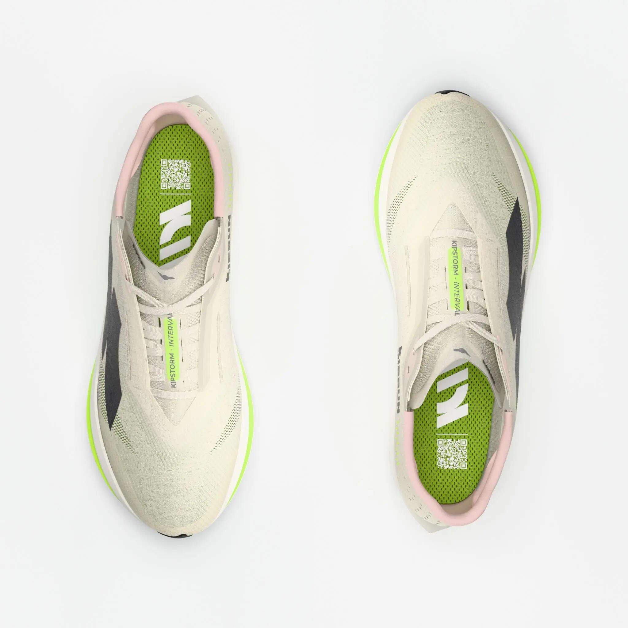 Sabatilles de running dona Kiprun Kipstorm Interval blanc 7/8