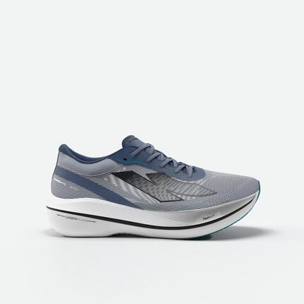 Chaussures de running carbone homme, Kiprun Kipstorm Challenger vert et jaune