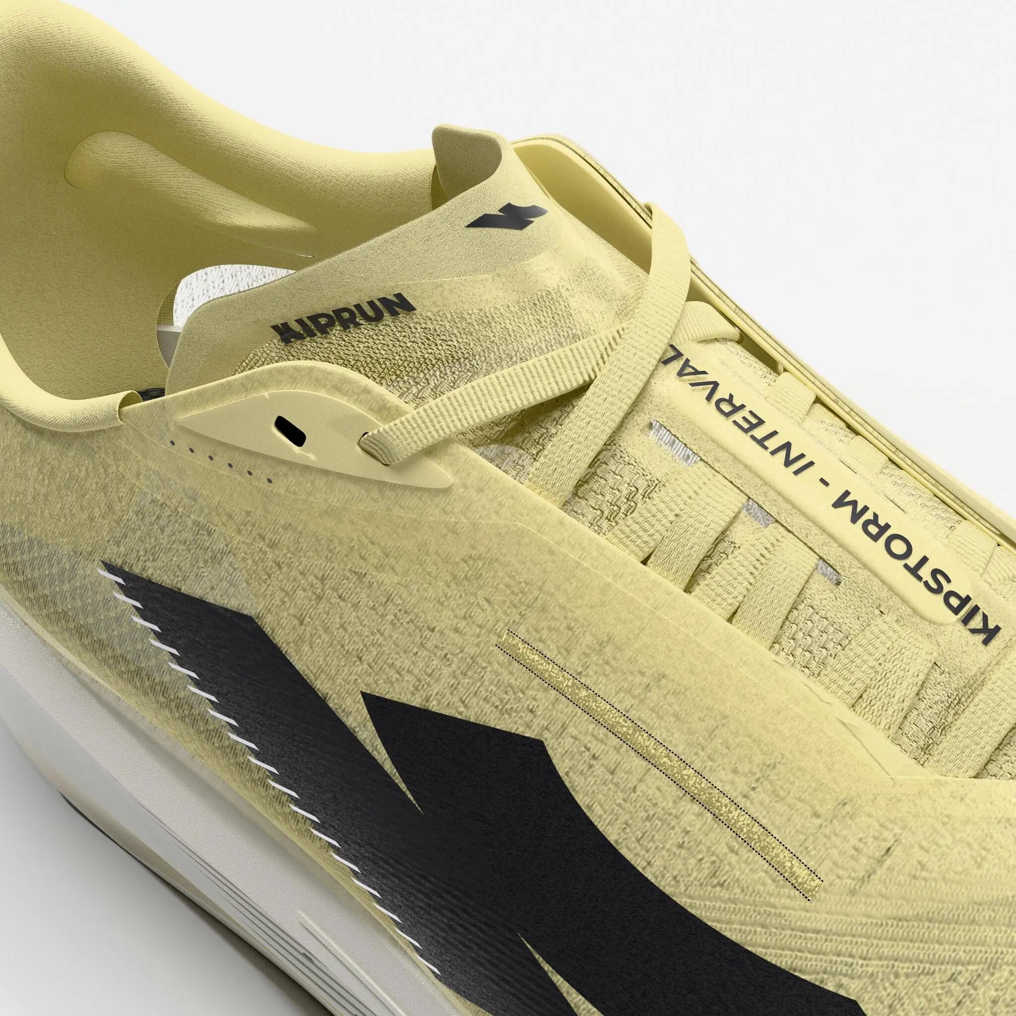 Chaussures de running Homme, Kiprun Kipstorm Interval, Jaune 7/8