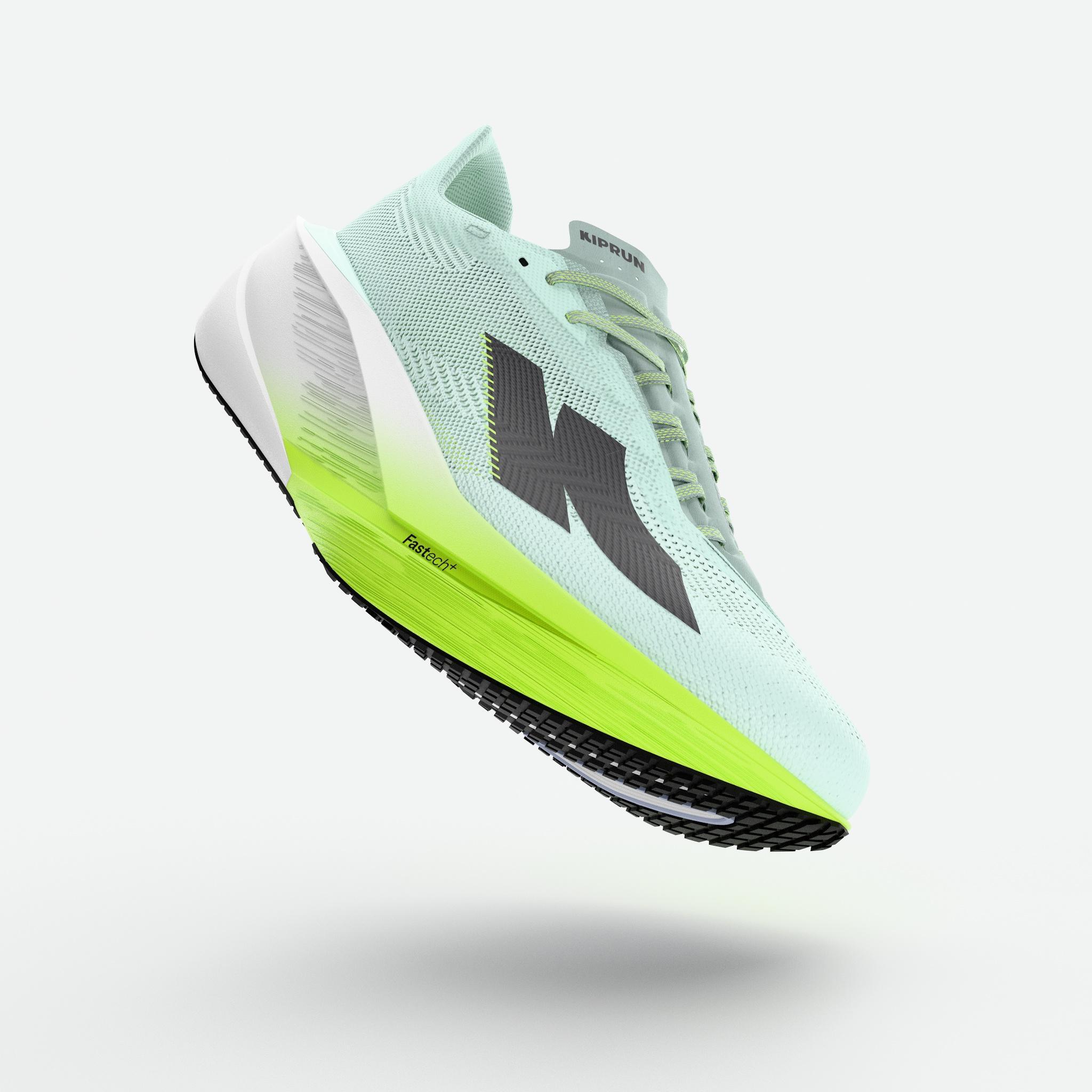 Kiprun Kipstorm Tempo Strassenlaufschuh Herren, Grün Gelb 2/7