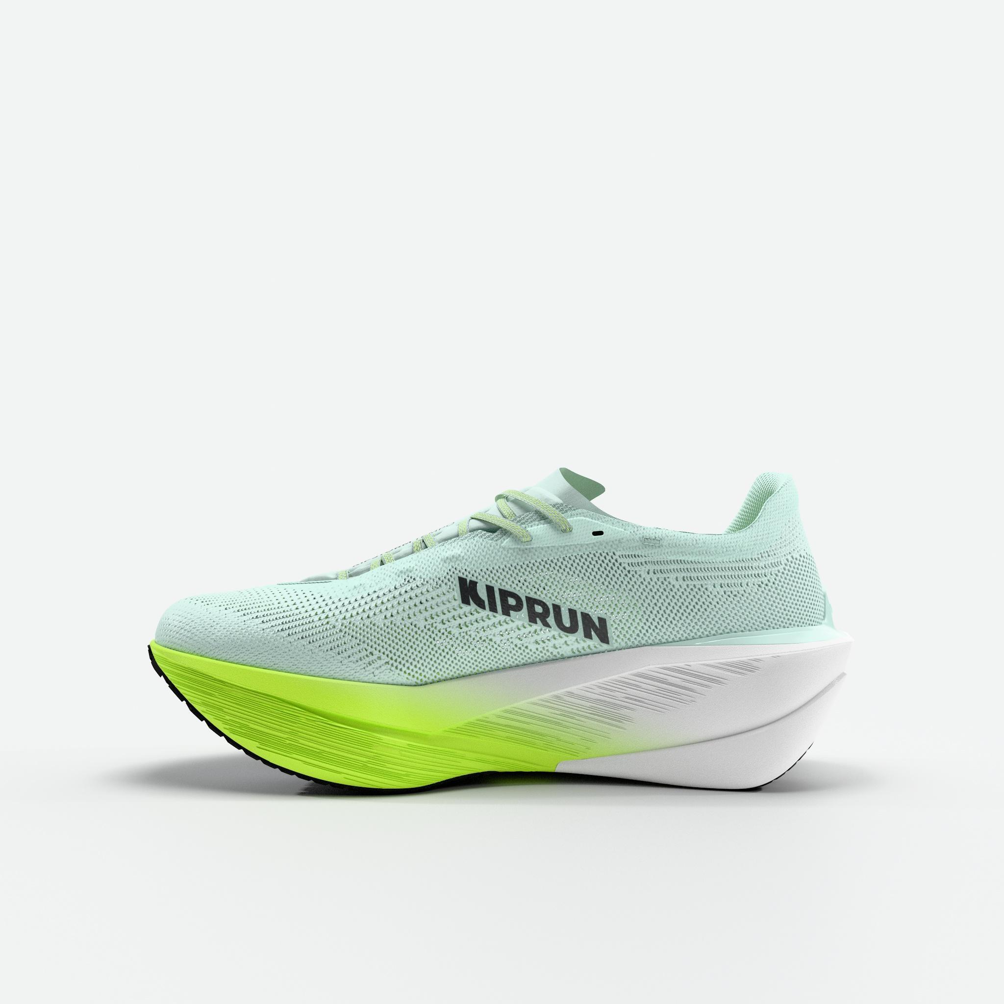 Kiprun Kipstorm Tempo Strassenlaufschuh Herren, Grün Gelb 4/7