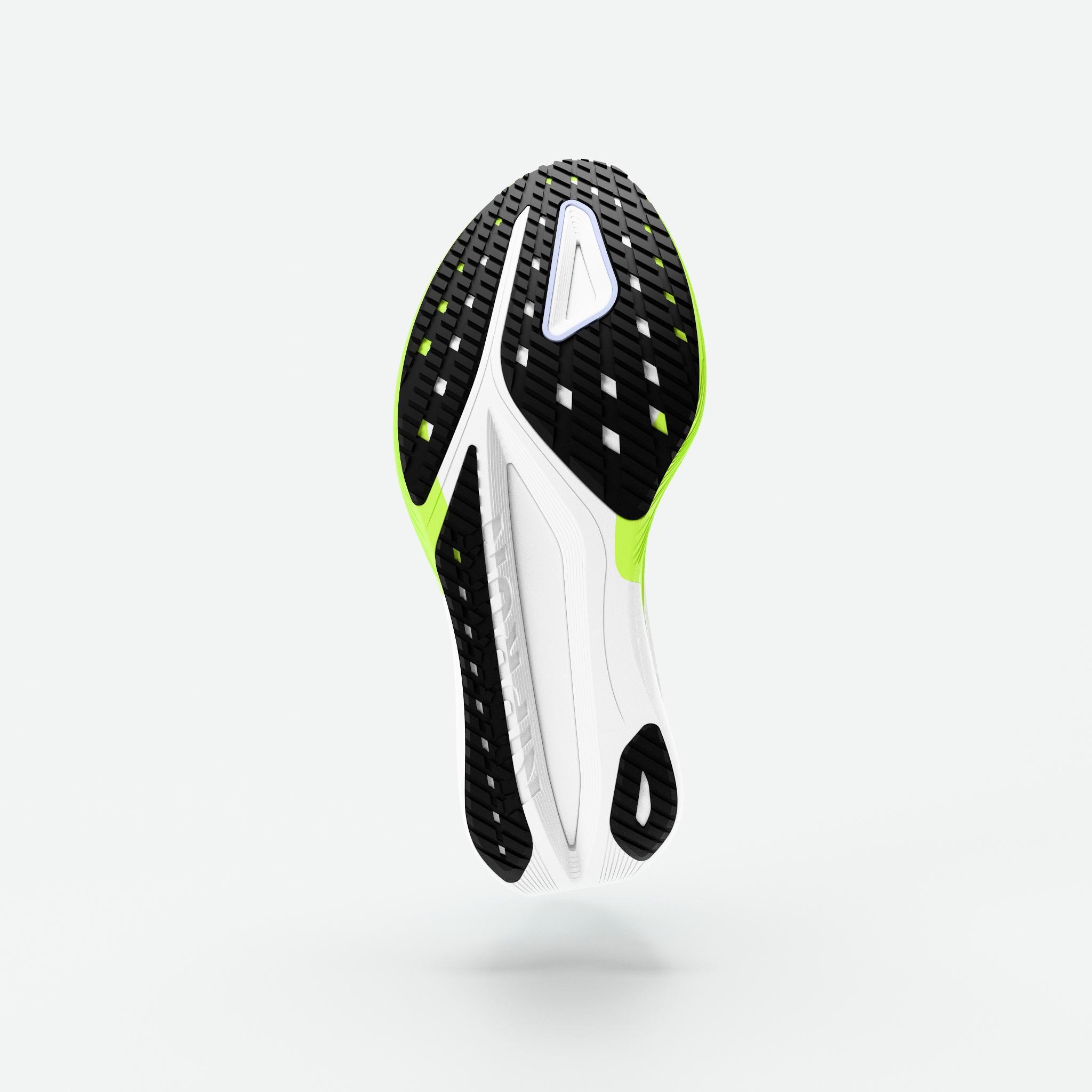 Kiprun Kipstorm Tempo Strassenlaufschuh Herren, Grün Gelb 5/7