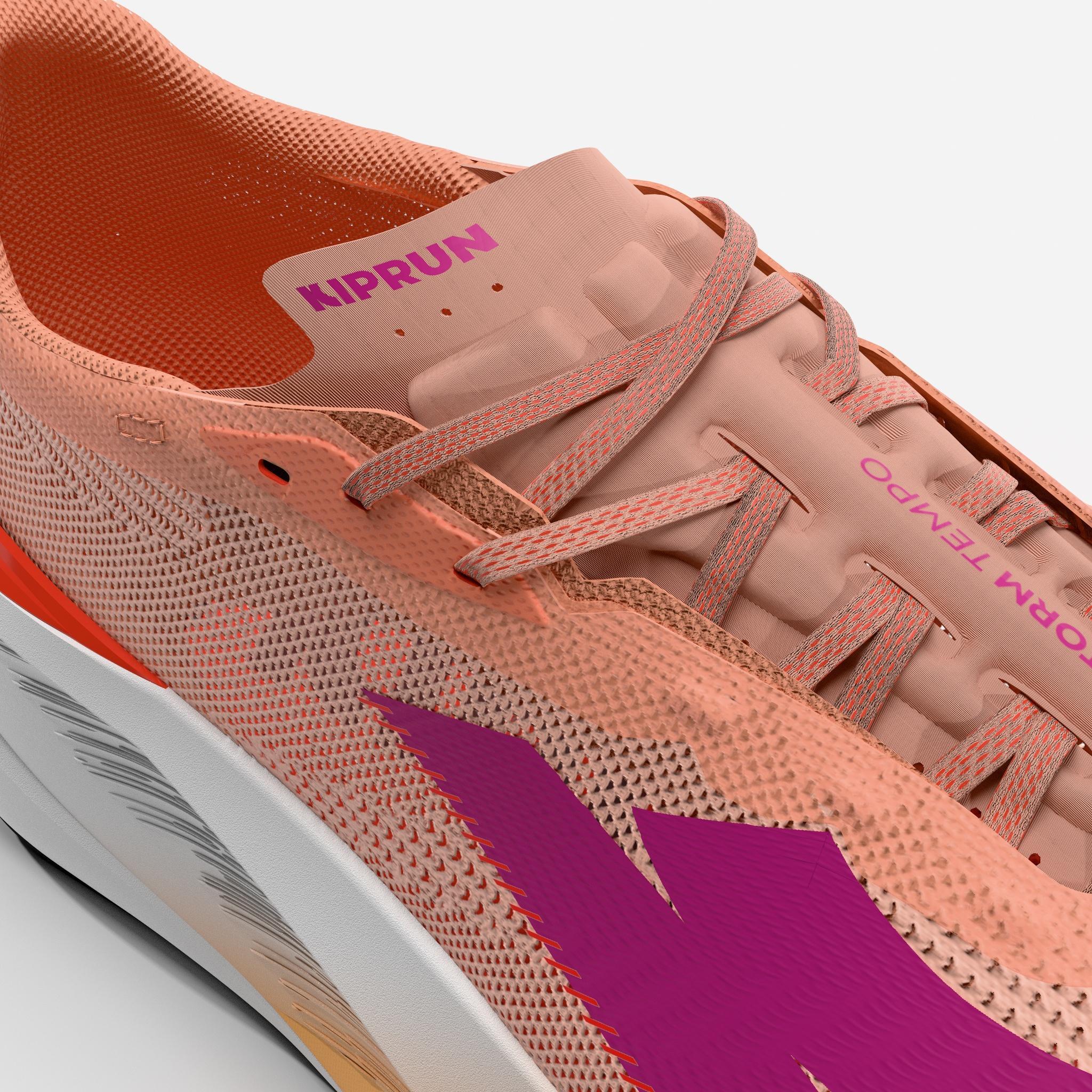 Sapatilhas de Corrida estrada Mulher, Kiprun Kipstorm Tempo Laranja 7/7