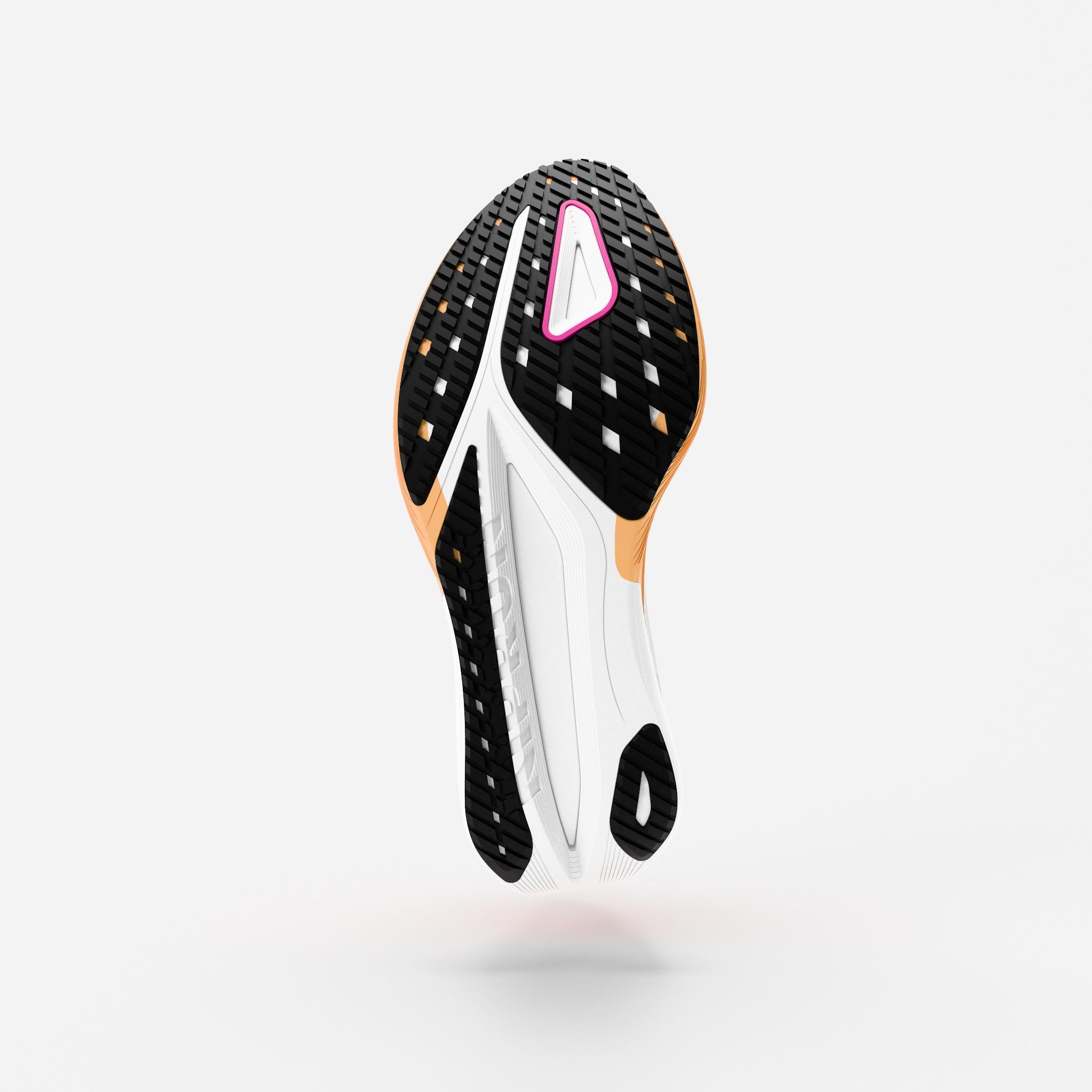 Sapatilhas de Corrida estrada Mulher, Kiprun Kipstorm Tempo Laranja 5/7