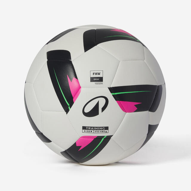 Ballon de football cousu machine training ball taille 5 blanc