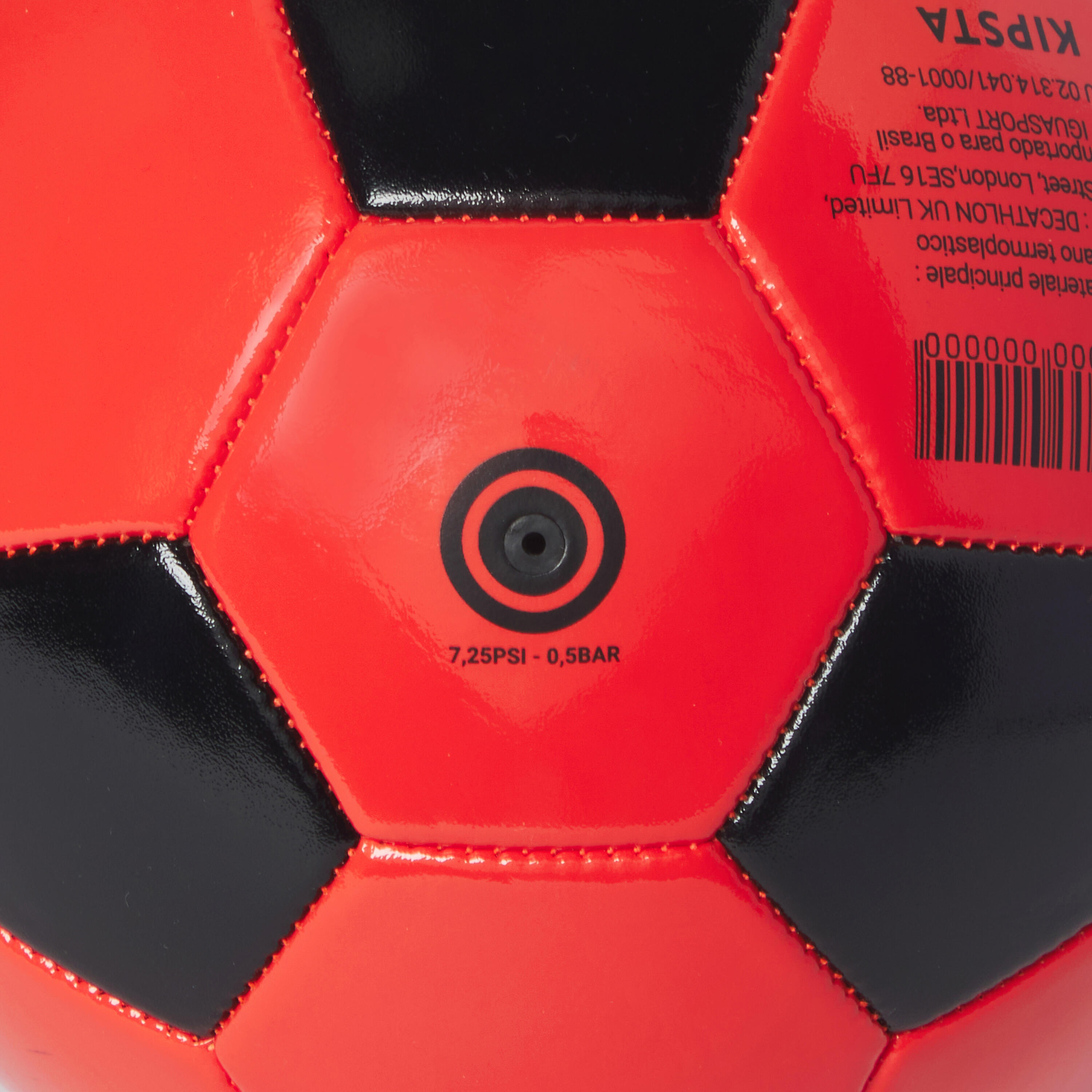 Ballon de soccer taille 4 (enfants entre 9 à 12 ans) -  First Kick rouge 5/5