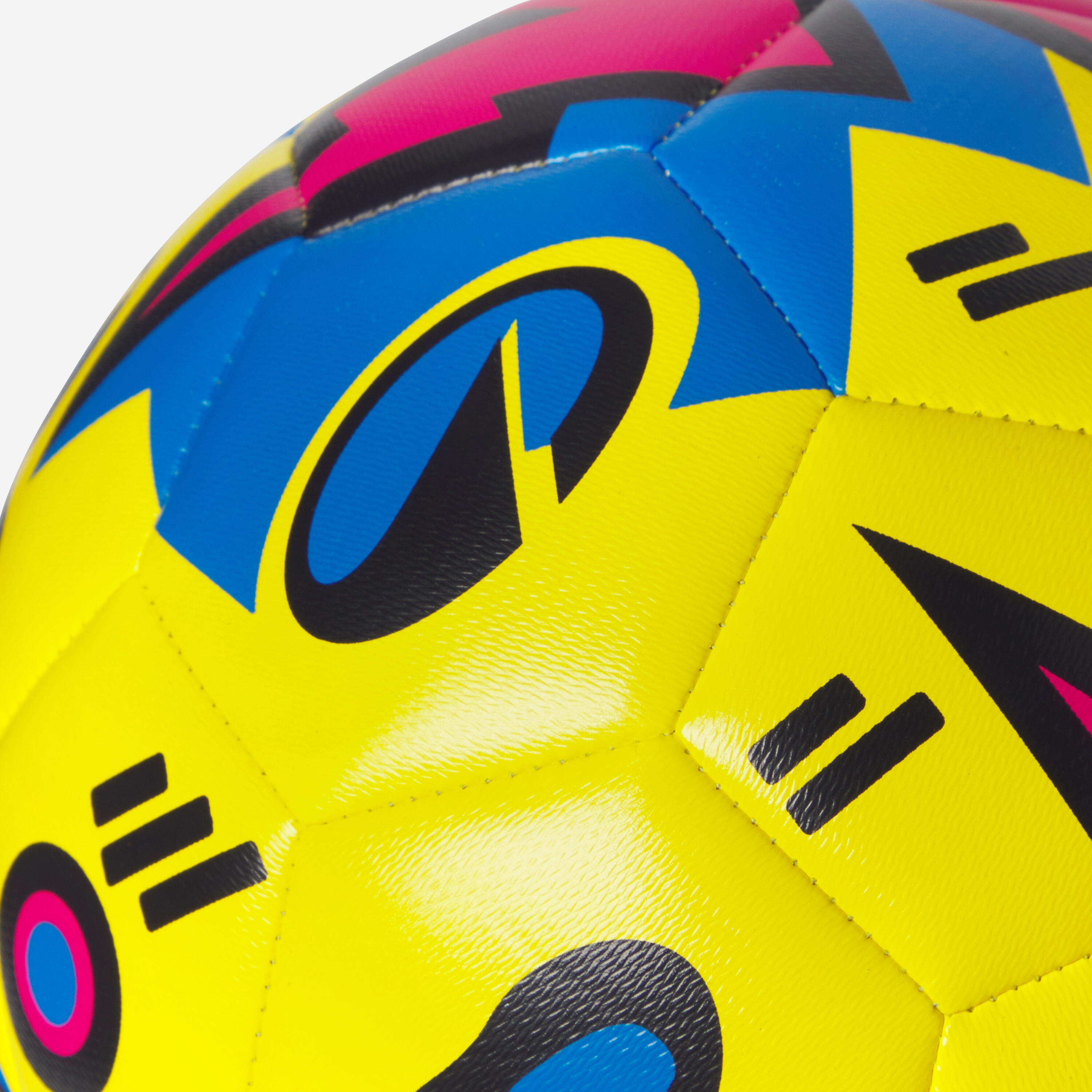 Pallone calcio LEARNING BALL giallo-blu-rosa T5 3/5