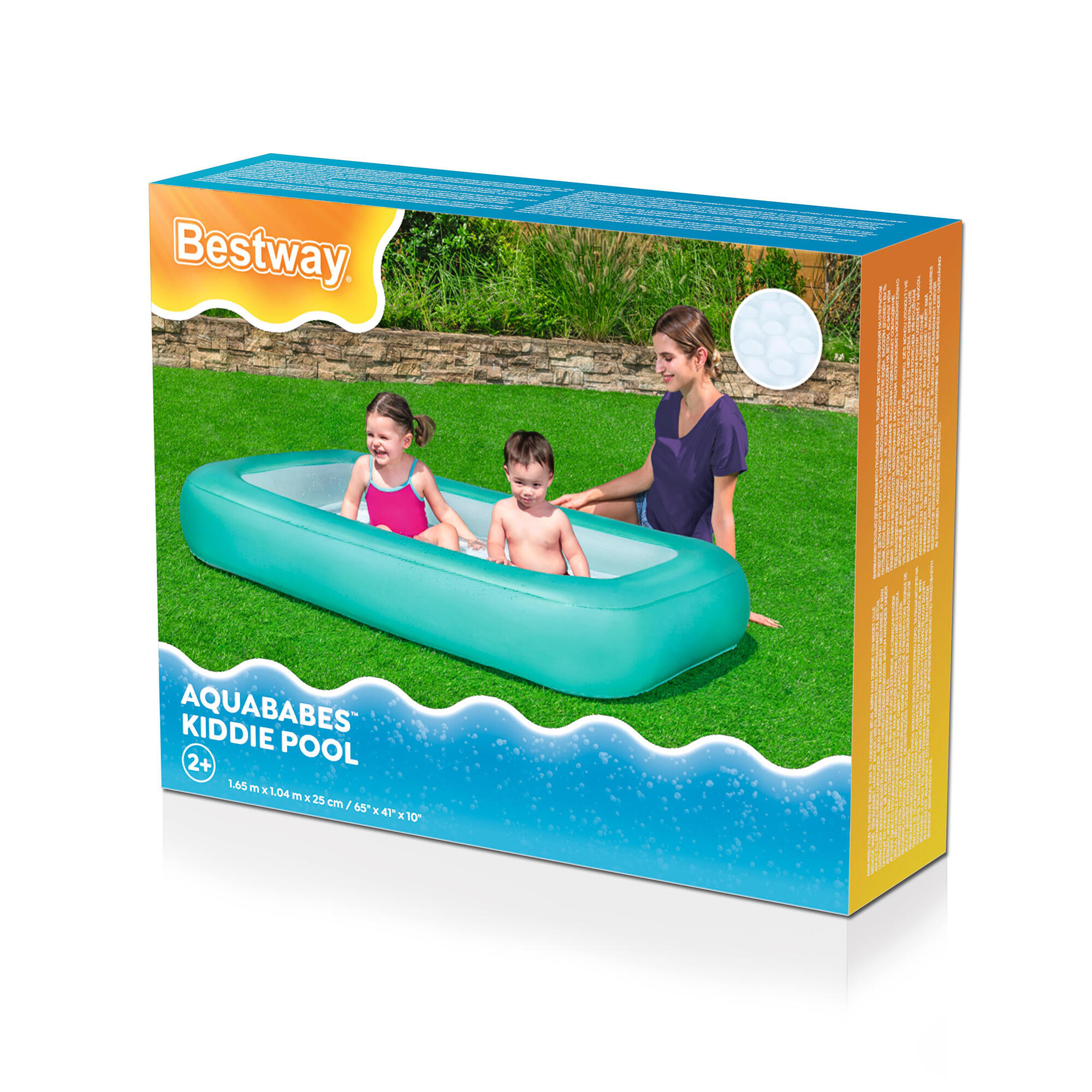 Piscina gonfiabile rettangolare 165 x 104 x 25 cm 8/10