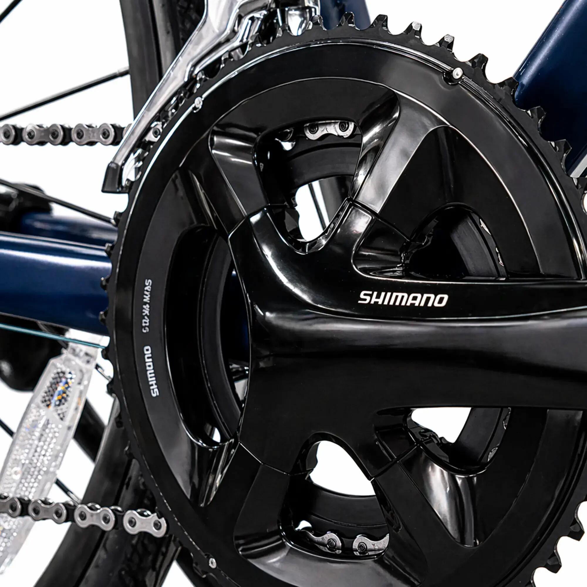 BICICLETA DE RUTA RC520 SHIMANO 105 2X11 - CUADRO ALUMINIO AZUL MARINO 9/12