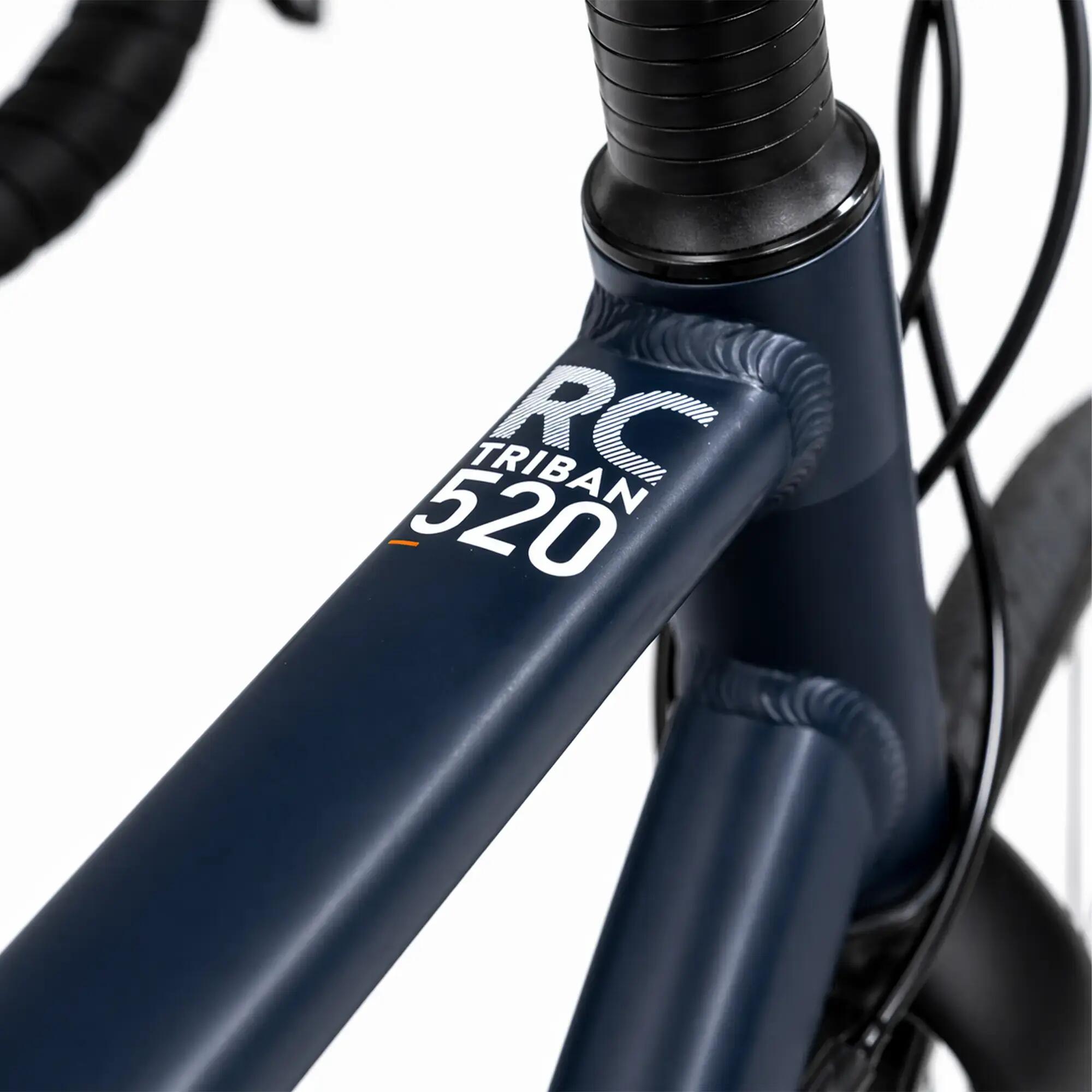 BICICLETA DE RUTA RC520 SHIMANO 105 2X11 - CUADRO ALUMINIO AZUL MARINO 7/12