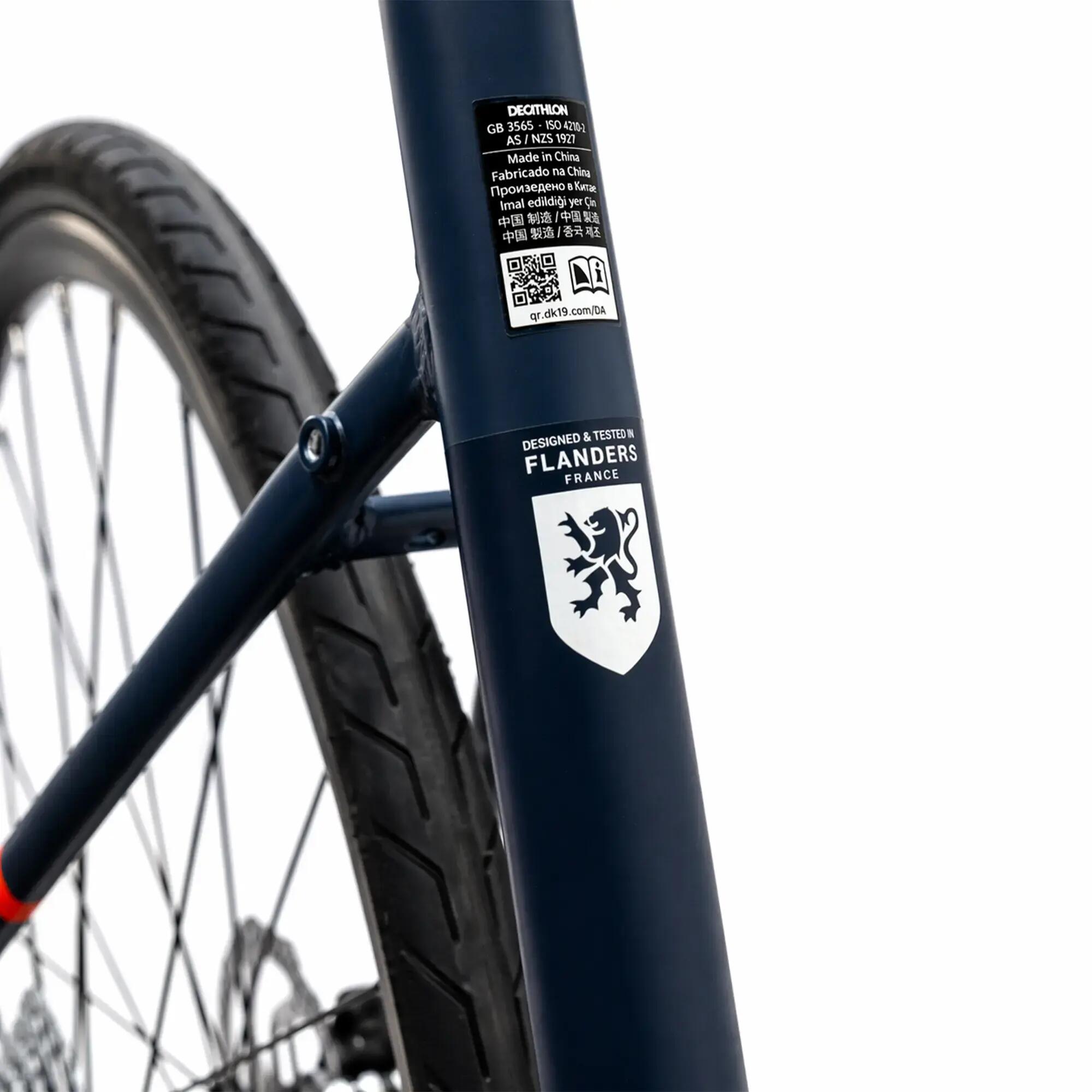 BICICLETA DE RUTA RC520 SHIMANO 105 2X11 - CUADRO ALUMINIO AZUL MARINO 4/12