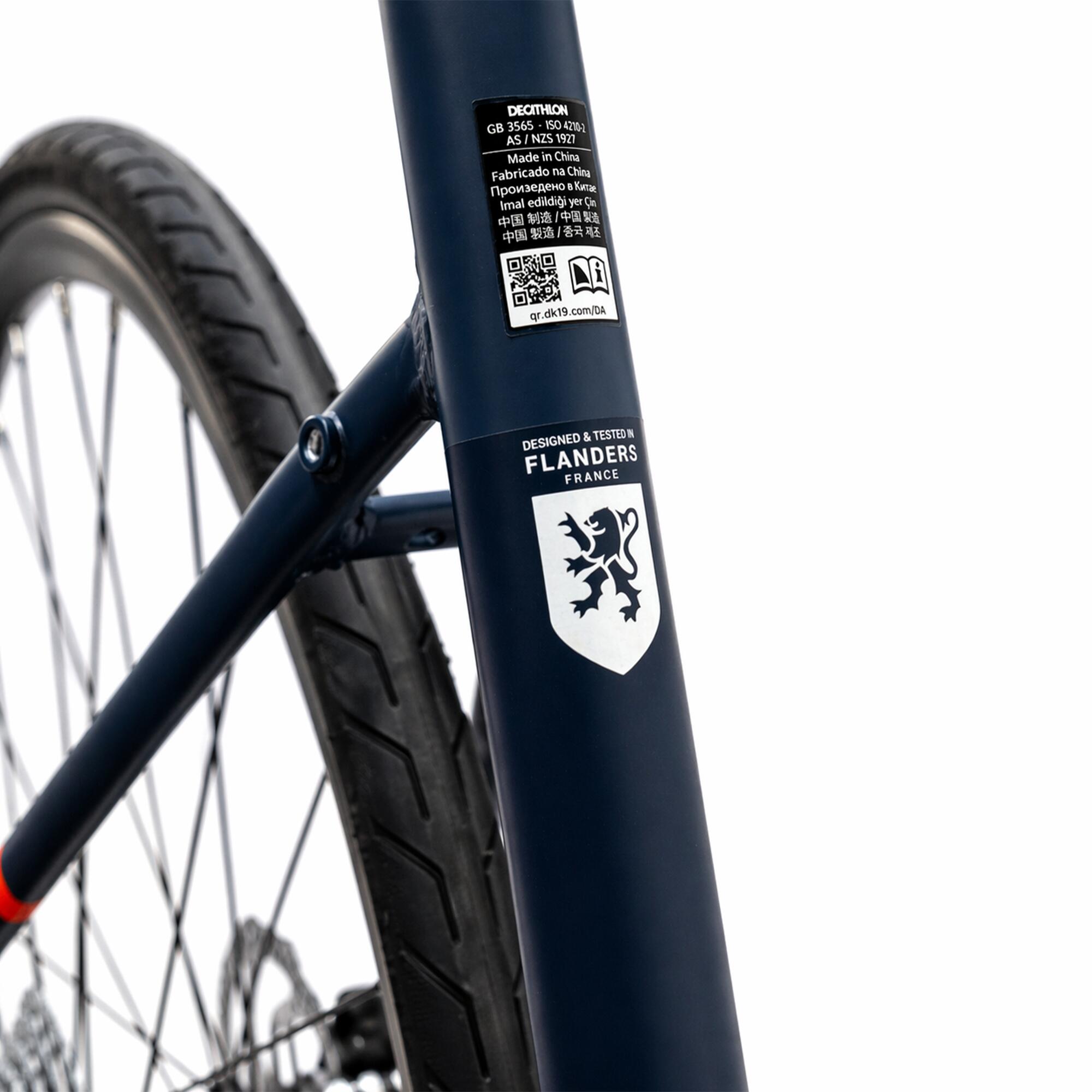 Triban RC 520 Disc Road Bike 105 - Dark Blue